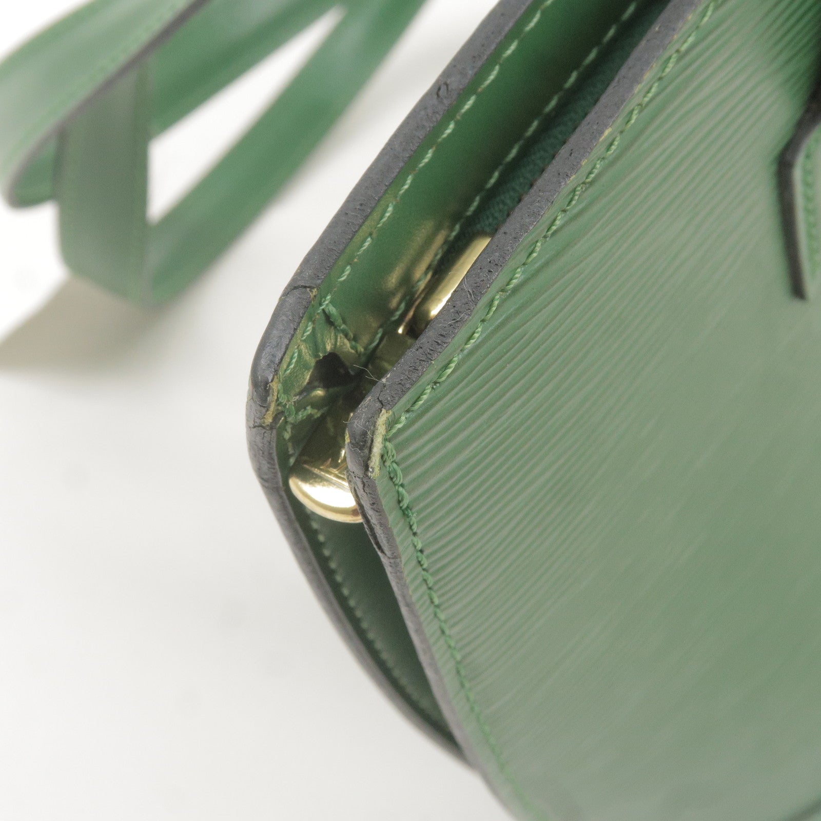 Louis Vuitton Epi Saint Jacques Shoulder Bag Borneo Green M52334