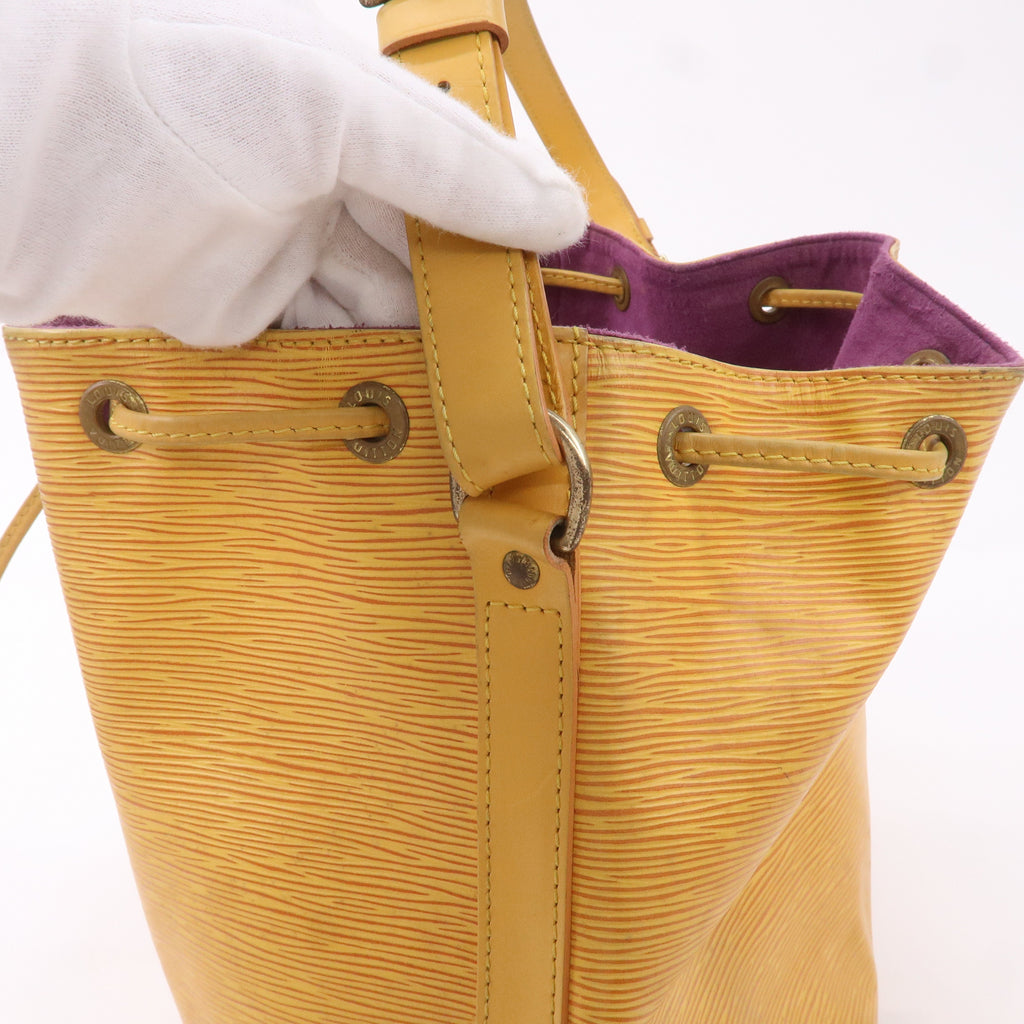 AuthenticLouis Vuitton Epi Petit Noe Shoulder Bag Tassili Yellow M44109