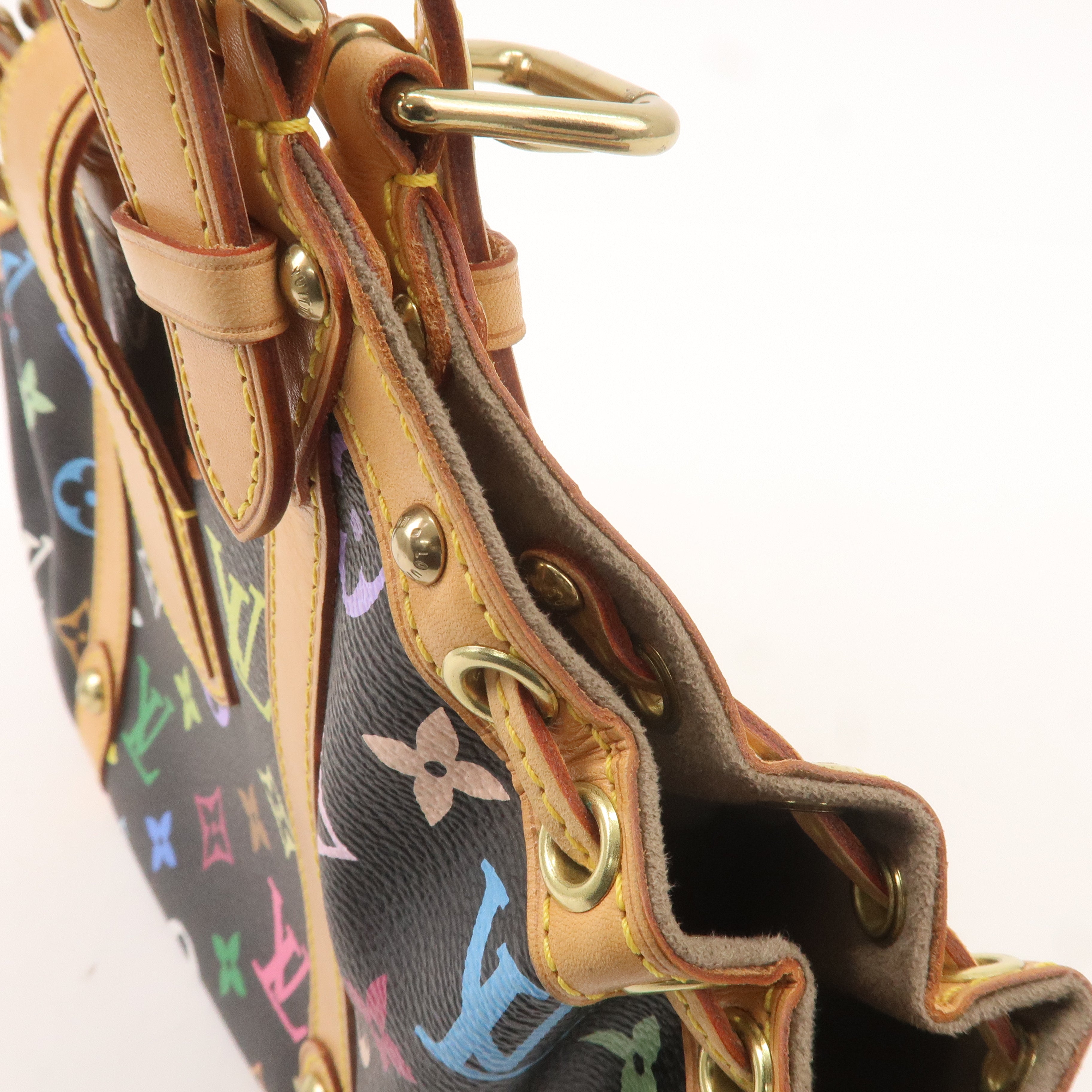 Louis Vuitton Monogram Multi Color Theda PM Hand Bag Noir M92346