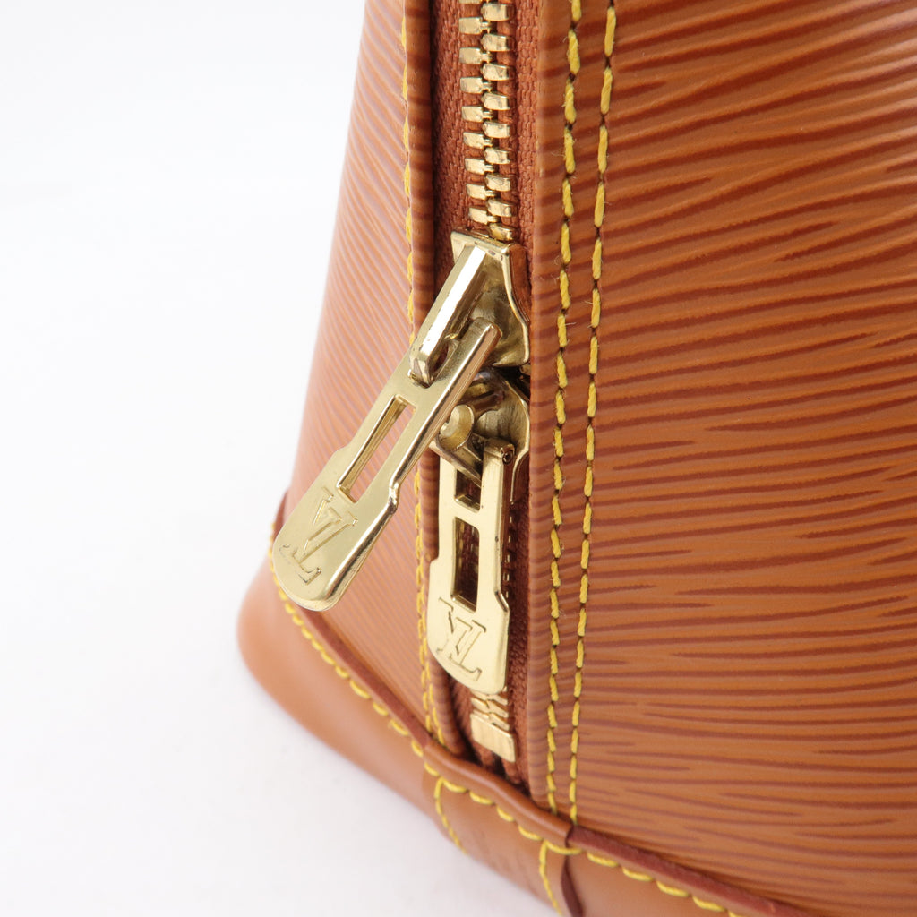 Louis Vuitton Epi Alma Leather Hand Bag Zipangu Gold M52148