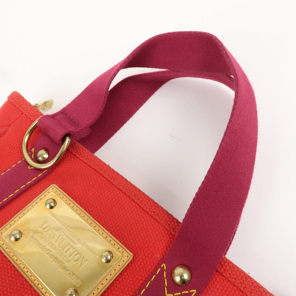 Louis Vuitton Set of 2 Antigua Cabas PM Hand Bag M40090 M40037