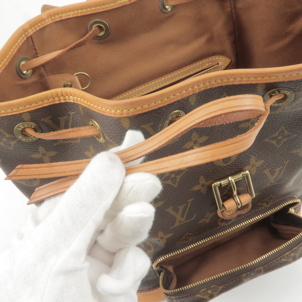 Louis Vuitton Monogram Montsouris MM Back Pack Bag M51136
