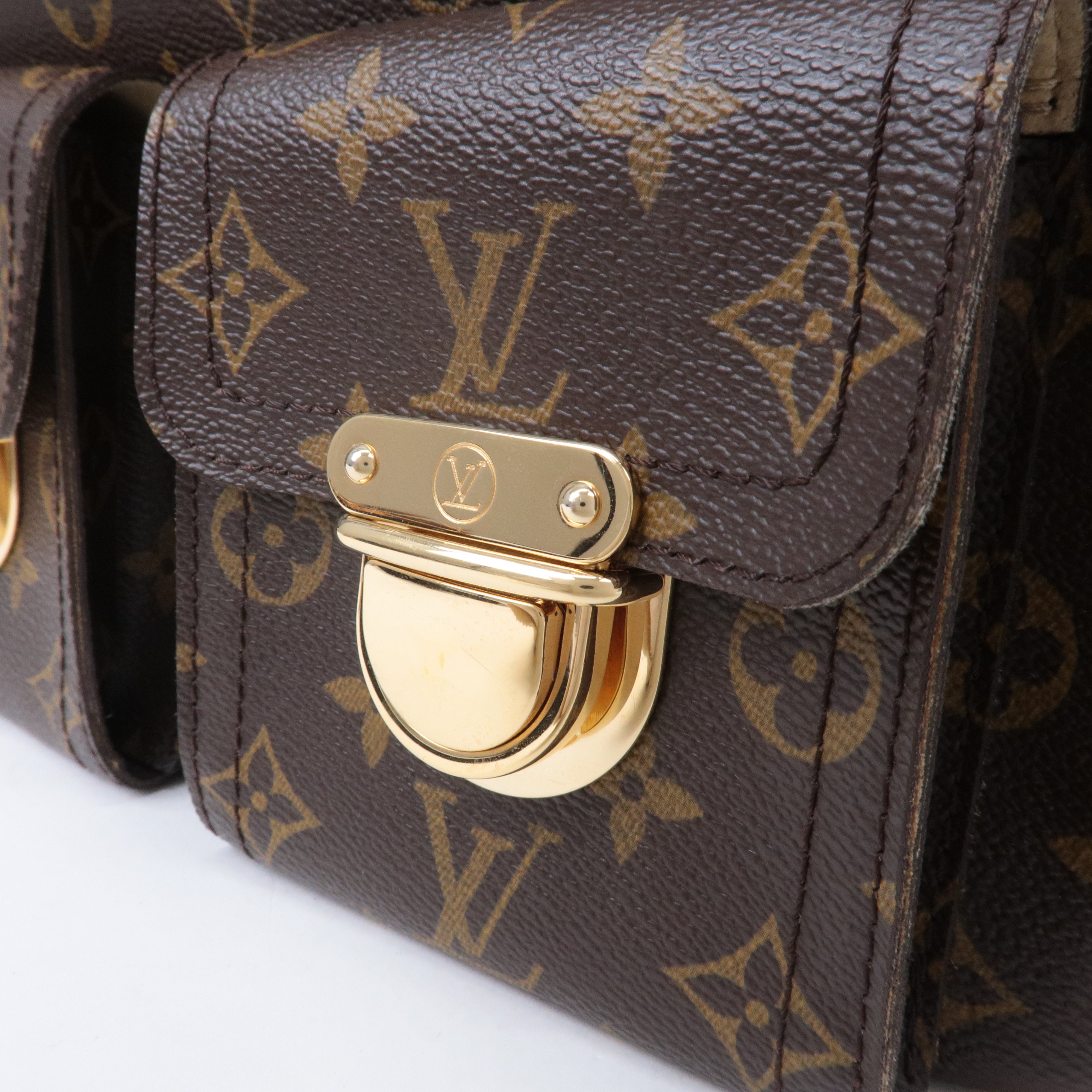 Louis Vuitton Monogram Hudson GM Shoulder Bag M40045