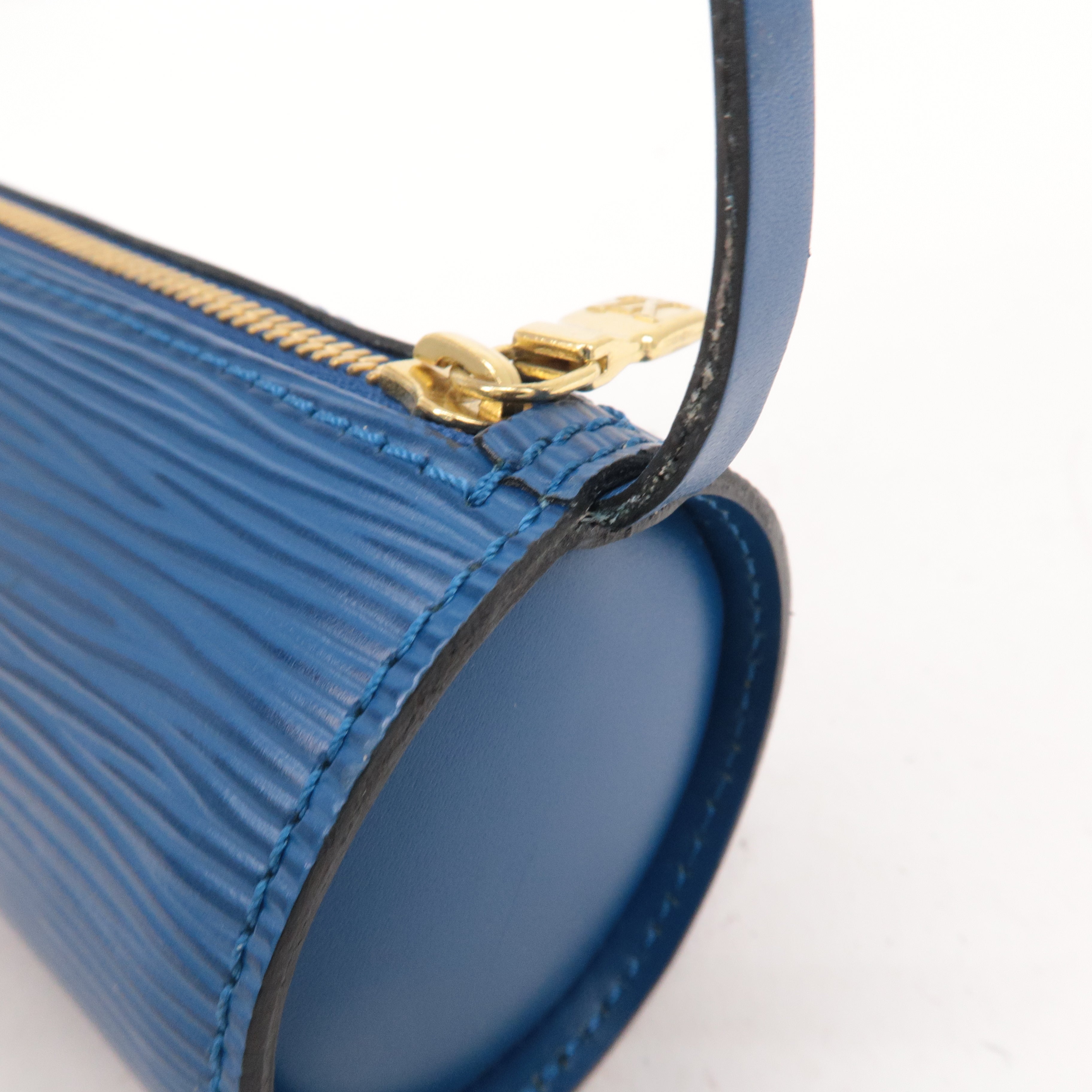 Louis Vuitton Epi Pouch For Soufflot Hand Bag Toledo Blue