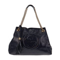 Gucci Soho Chain Tote Navy