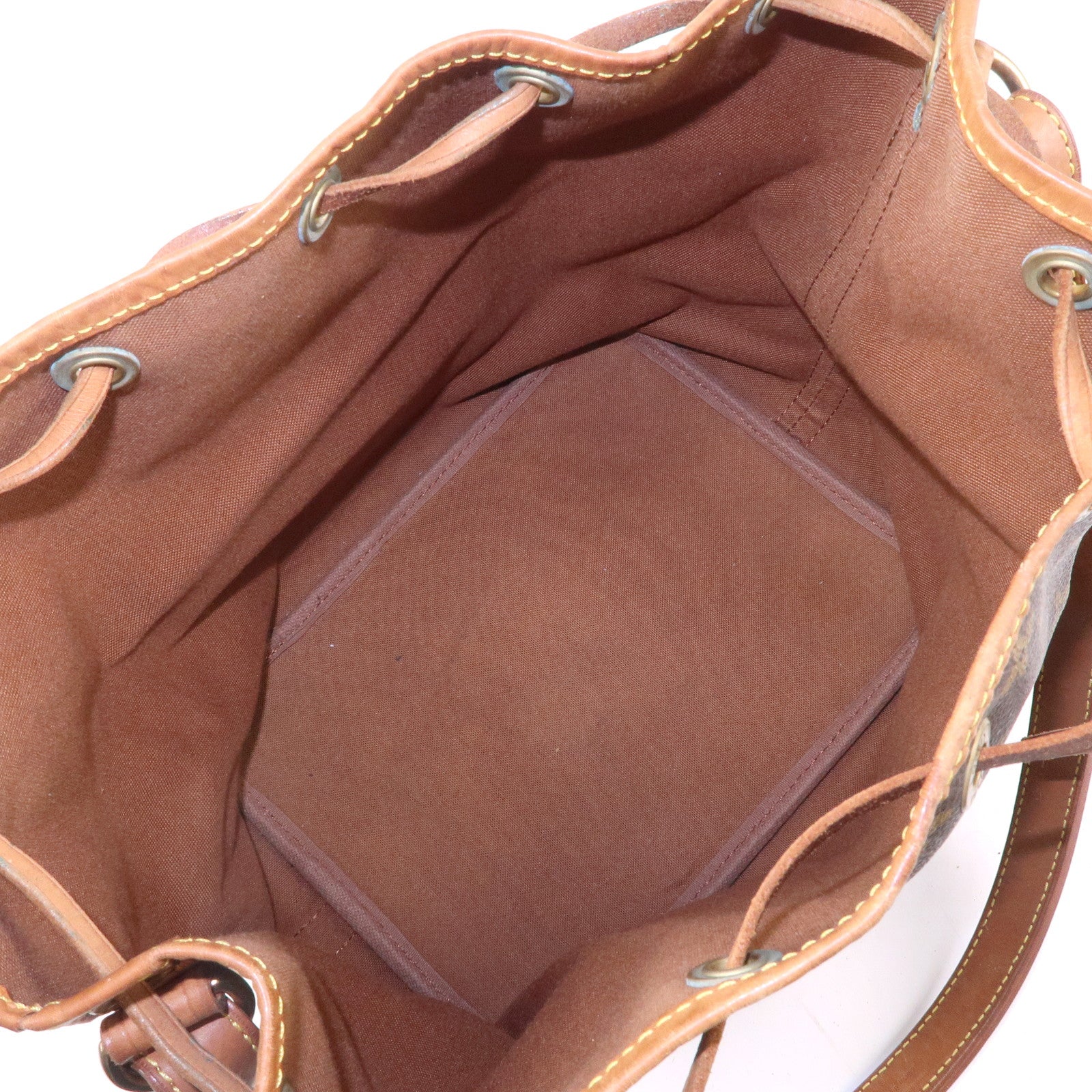 Louis Vuitton Monogram Petit Noe Shoulder Bag Brown M42226