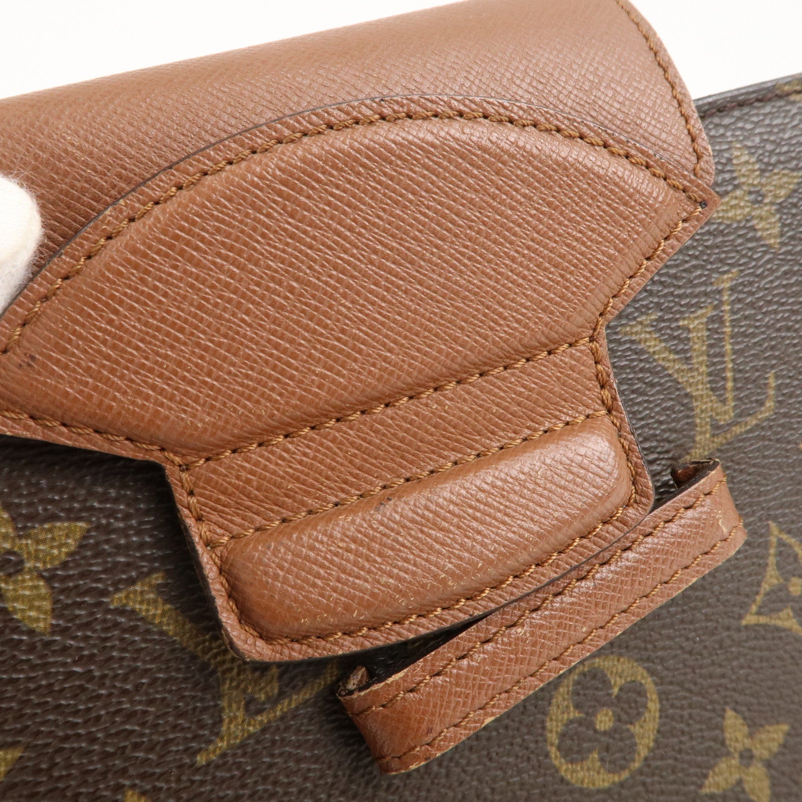 Louis Vuitton Monogram Courcelles Shoulder Bag Brown M51375