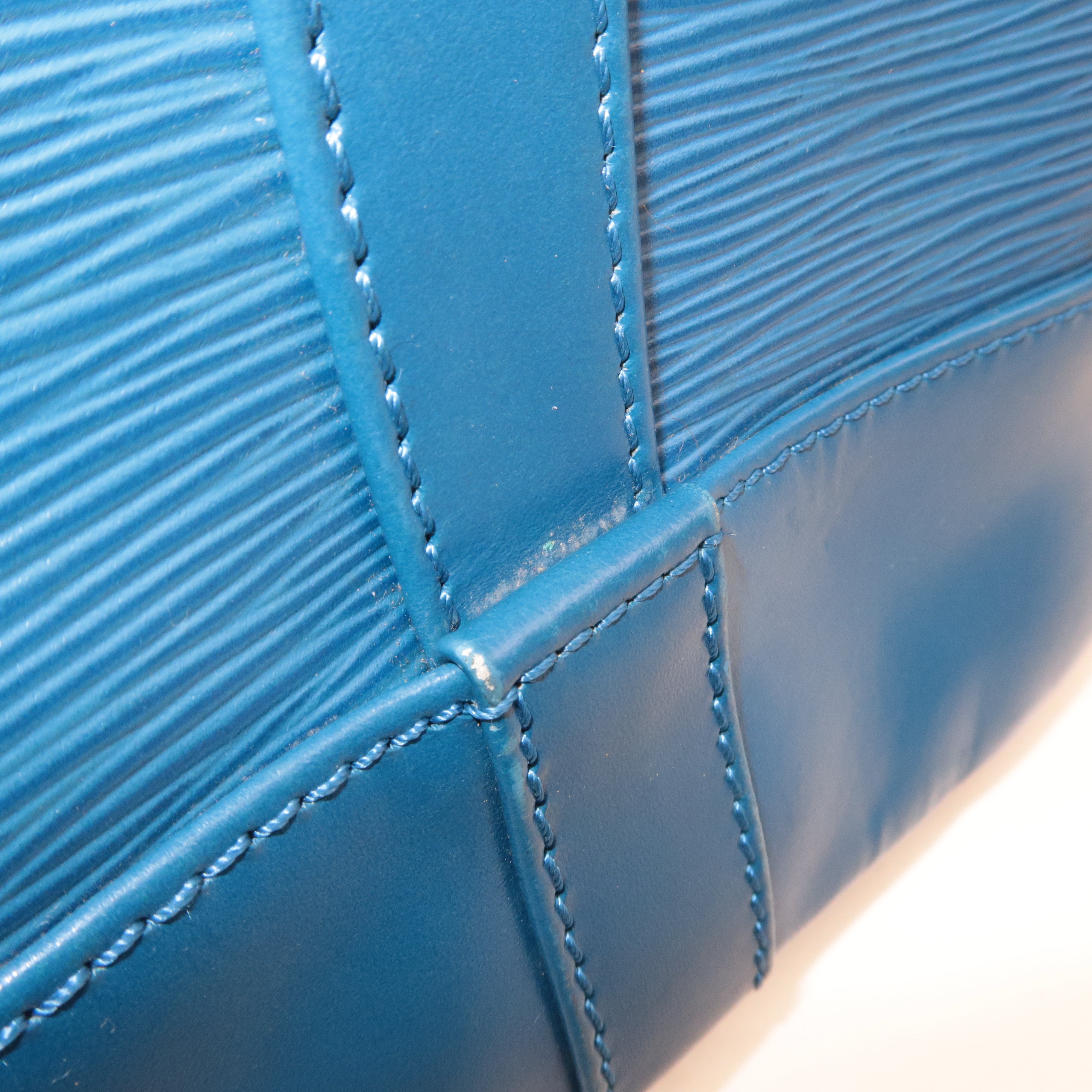 Louis Vuitton Epi Randonnee PM Laundry Bag Toledo Blue M52355
