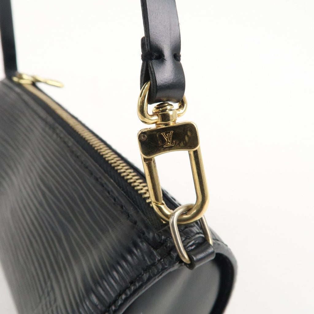 Louis Vuitton Epi Set of 2 Pouch For Soufflot Hand Bag Black Red