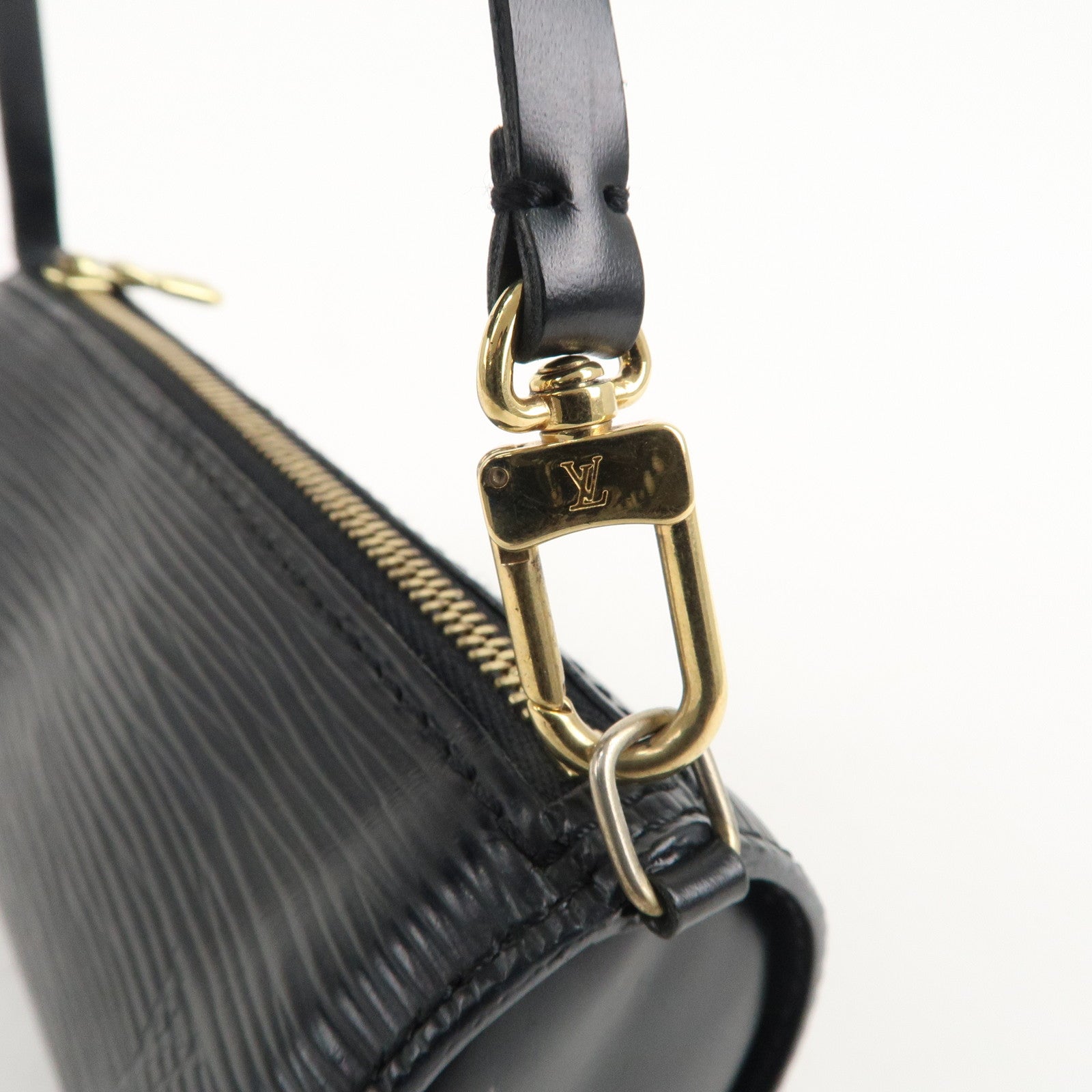 Louis Vuitton Epi Set of 2 Pouch For Soufflot Hand Bag Black Red