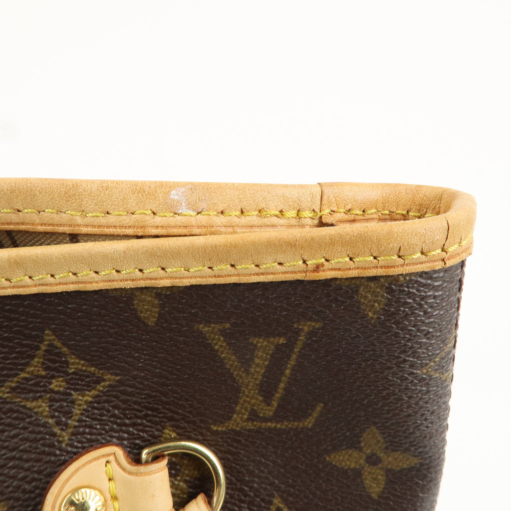 Louis Vuitton Monogram Neverfull MM Tote Bag Brown M40156