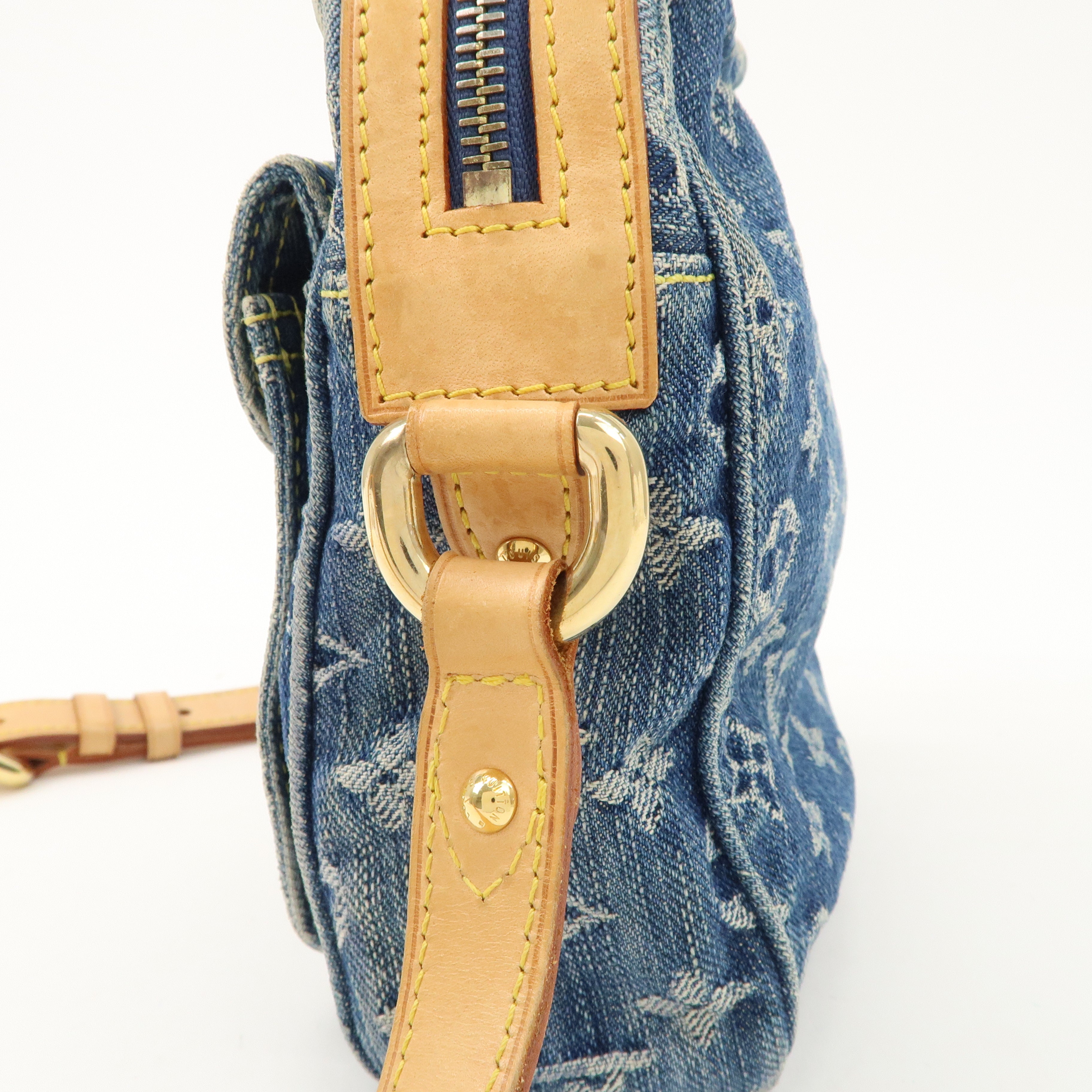 Louis Vuitton Monogram Denim Camera Bag Shoulder Bag Blue
