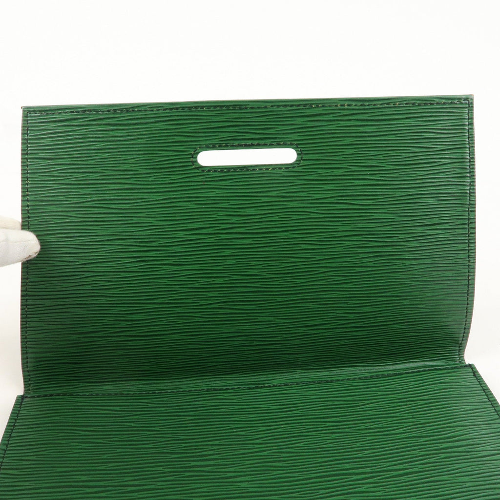 Louis Vuitton Epi Iena 28 Clutch Bag Borneo Green M52724