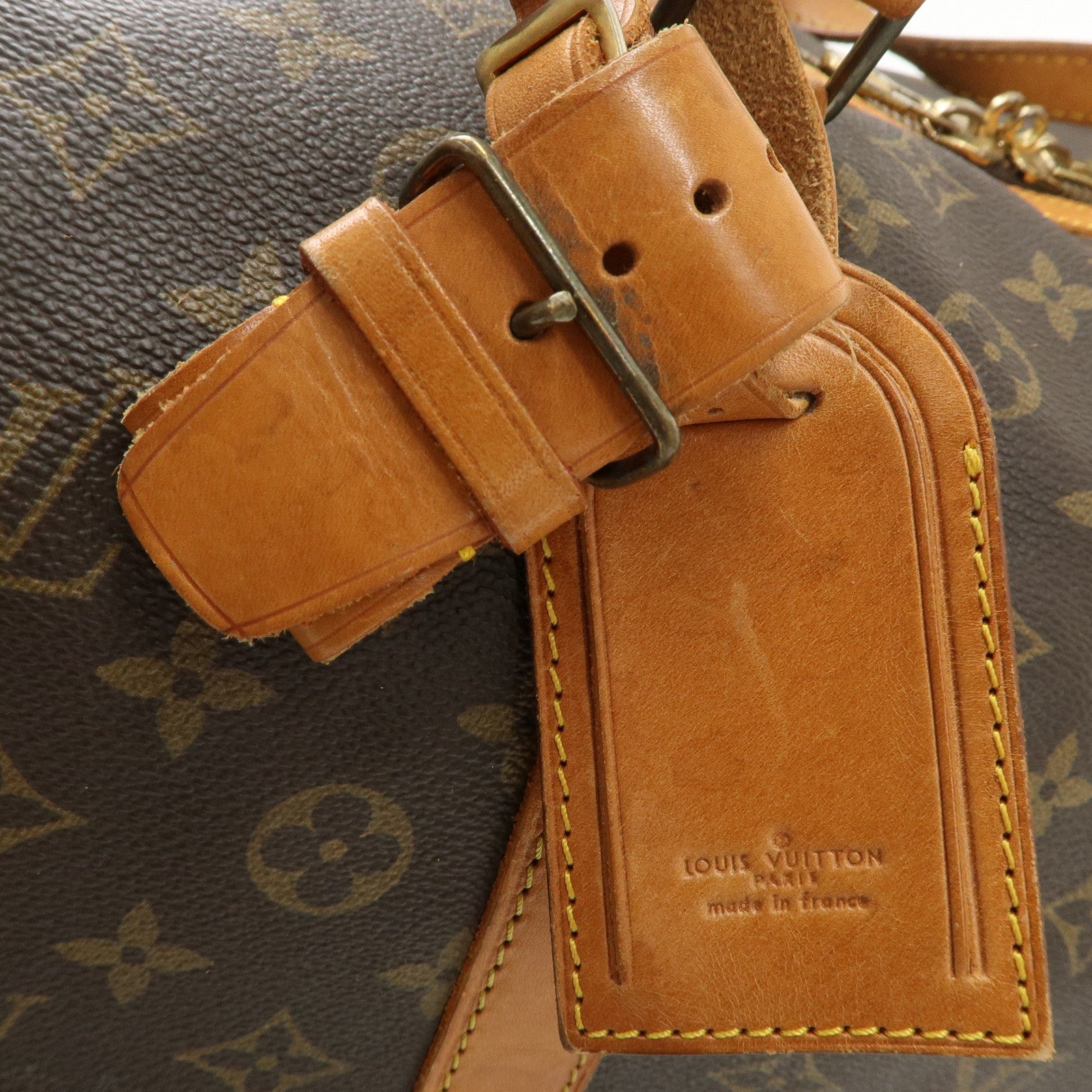 Louis Vuitton Monogram Sac Souple 55 Boston Bag Brown M41622