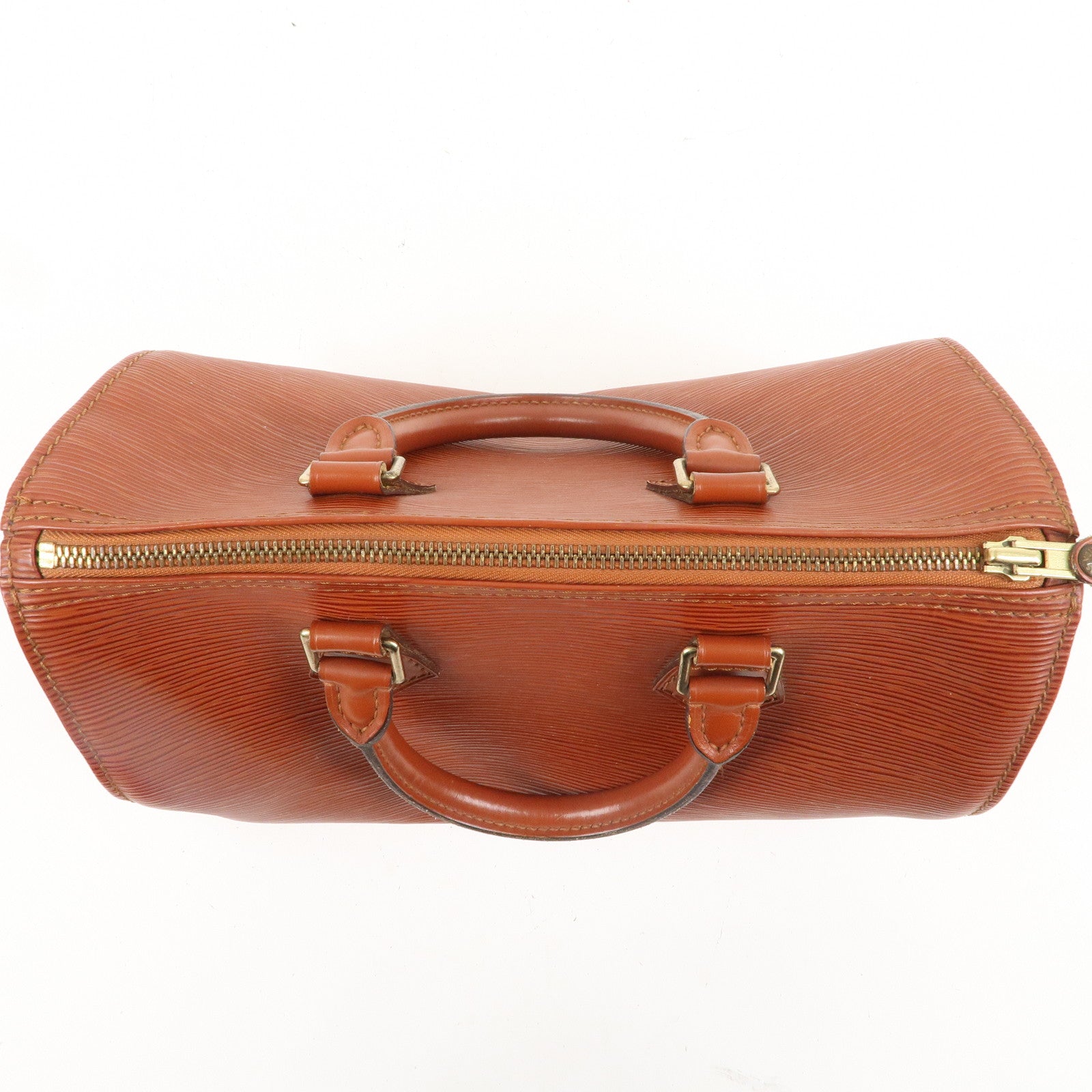 AuthenticLouis Vuitton Epi Speedy 25 Hand Boston Bag Kenya Brown M43013