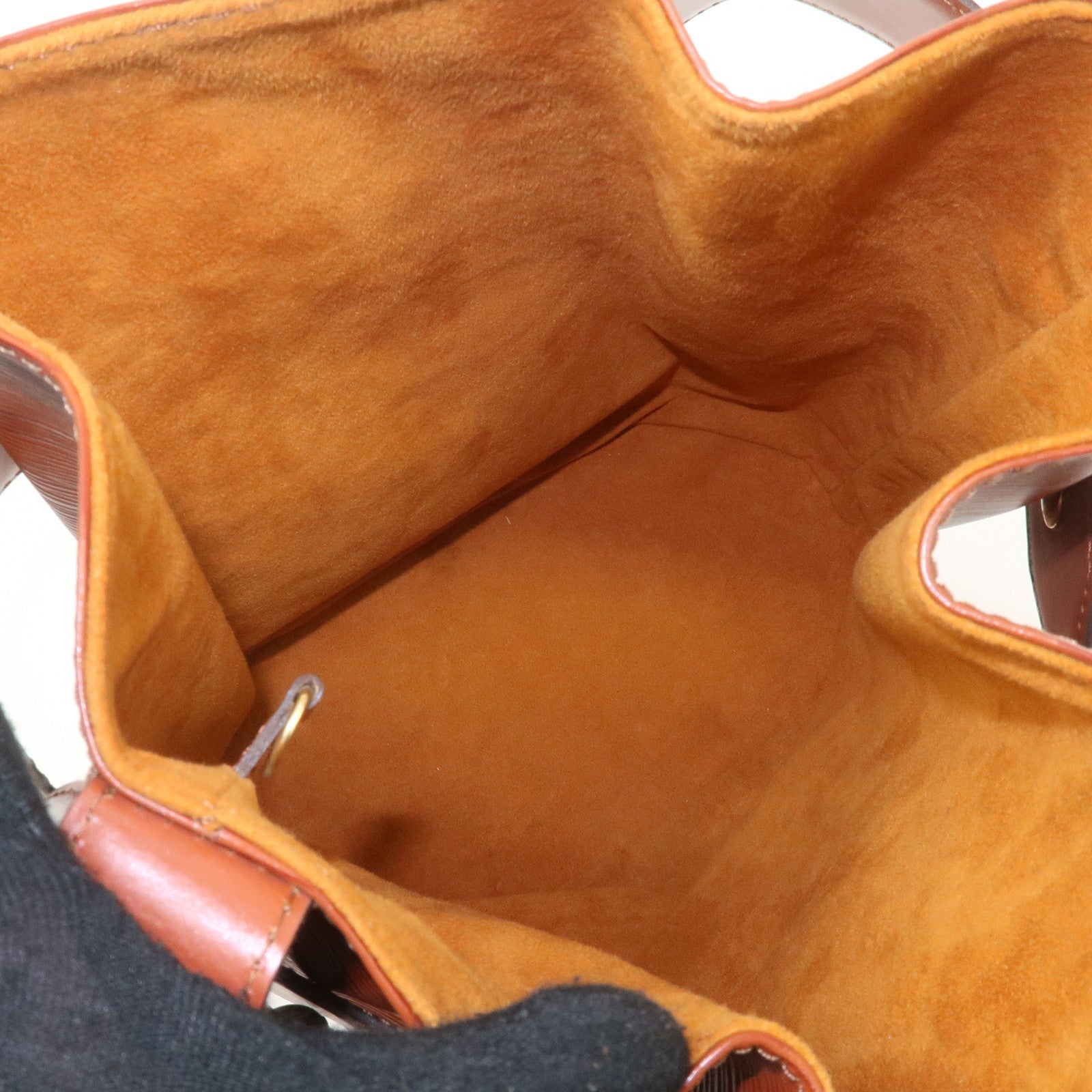 Louis Vuitton Epi Sac D'epaule PM Bucket Bag Kenya Brown M80203
