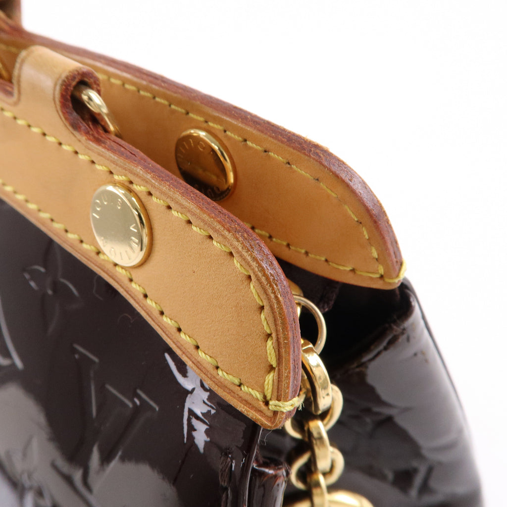 Louis Vuitton Vernis Brea MM 2Way Hand Bag Amarante M91619