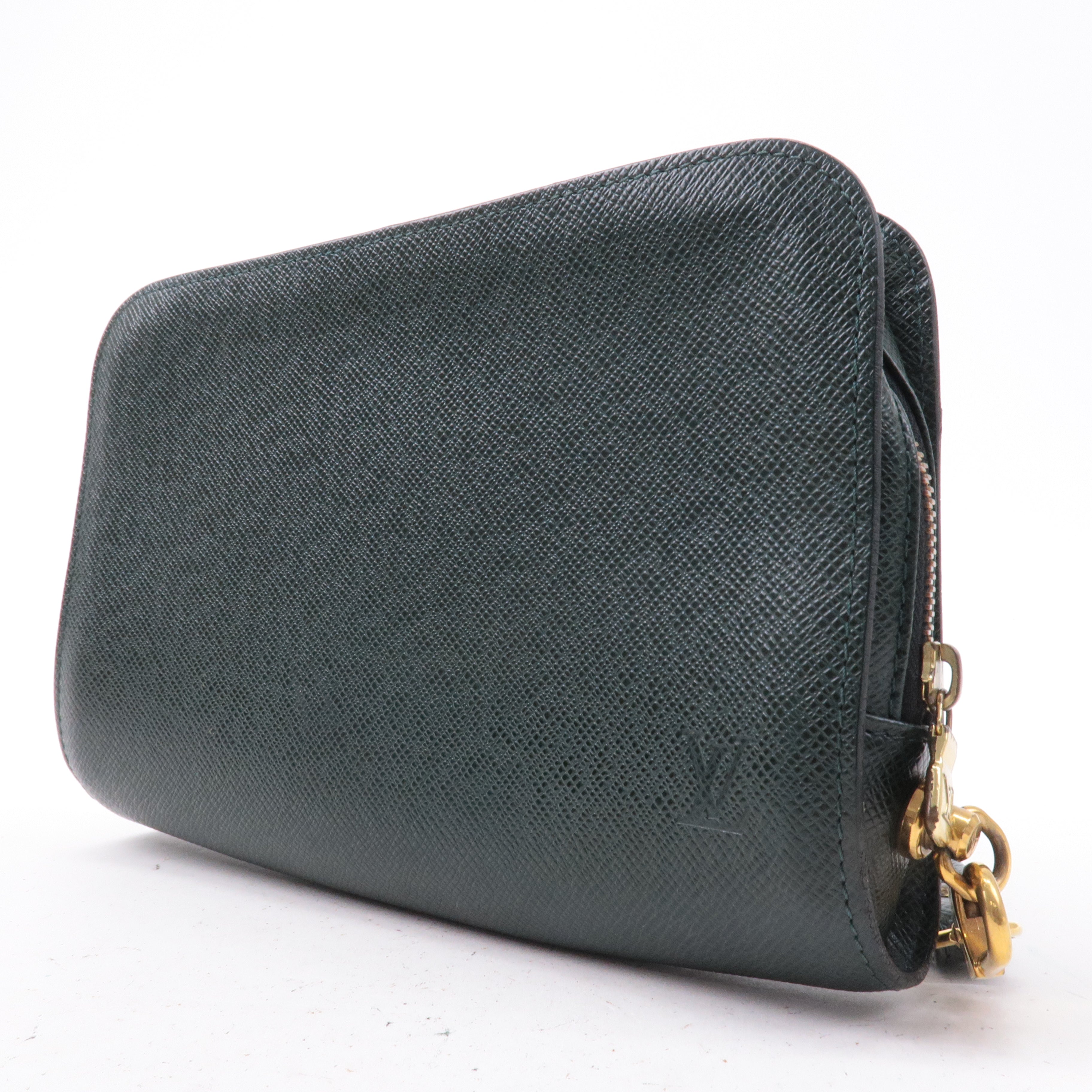 Louis Vuitton Set of 3 Taiga Baikal Clutch Bag Pouch Epicea M30184