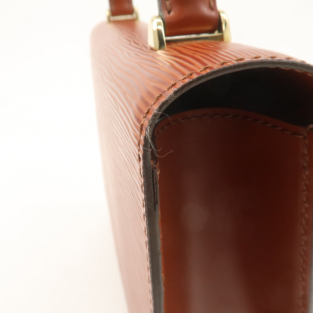 Louis Vuitton Epi Malselv Hand Bag Kenya Brown M52373