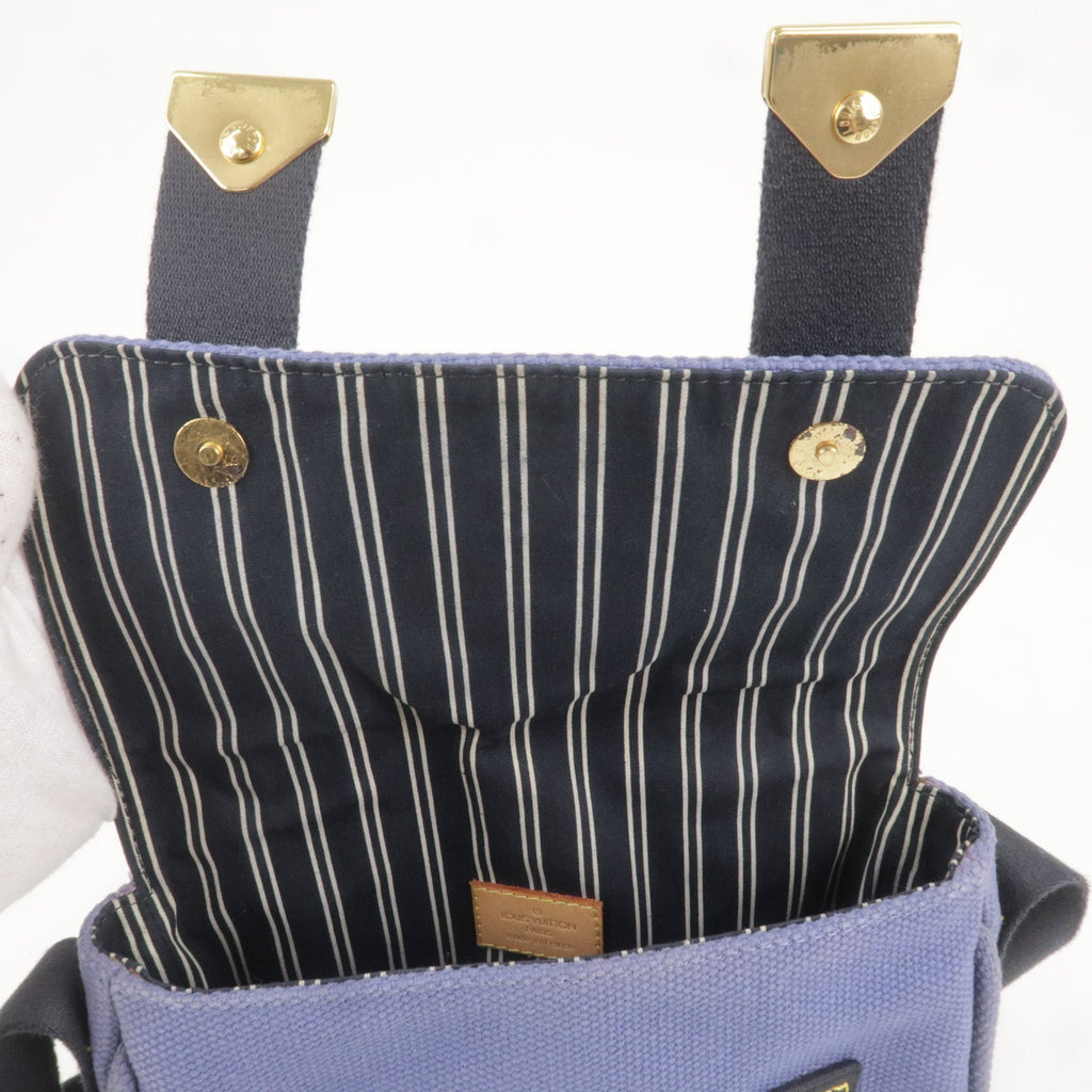Louis Vuitton Antigua Besace PM Shoulder Bag Blue M40081