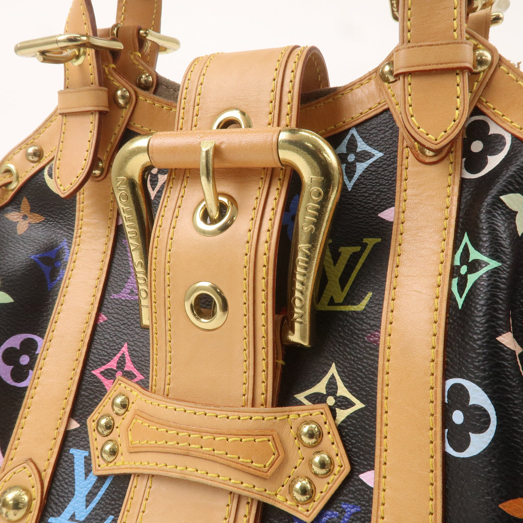 Louis Vuitton Monogram Multi Color Theda PM Hand Bag Noir M92346