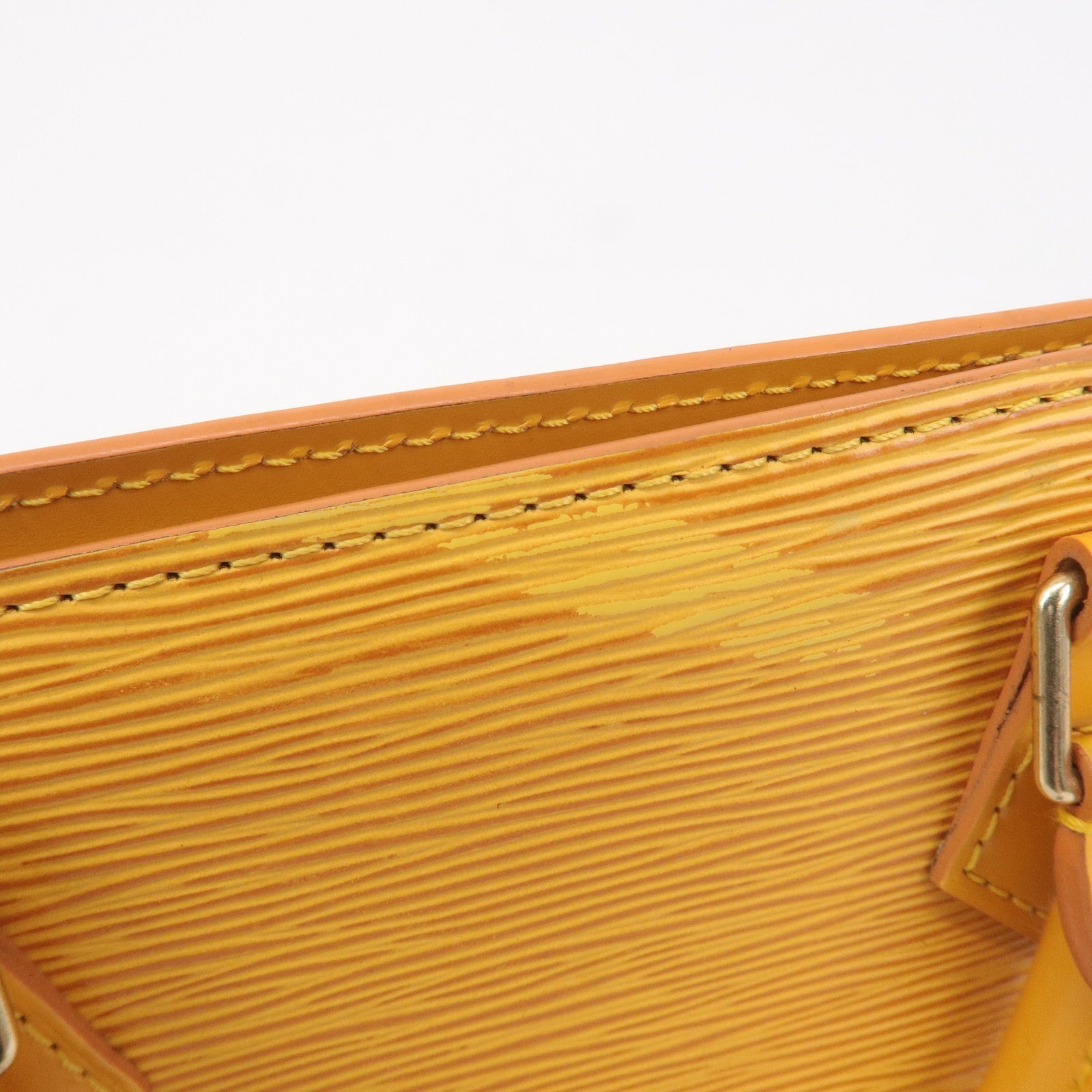 Louis Vuitton Epi Sac Triangle Hand Bag Tassili Yellow M52099