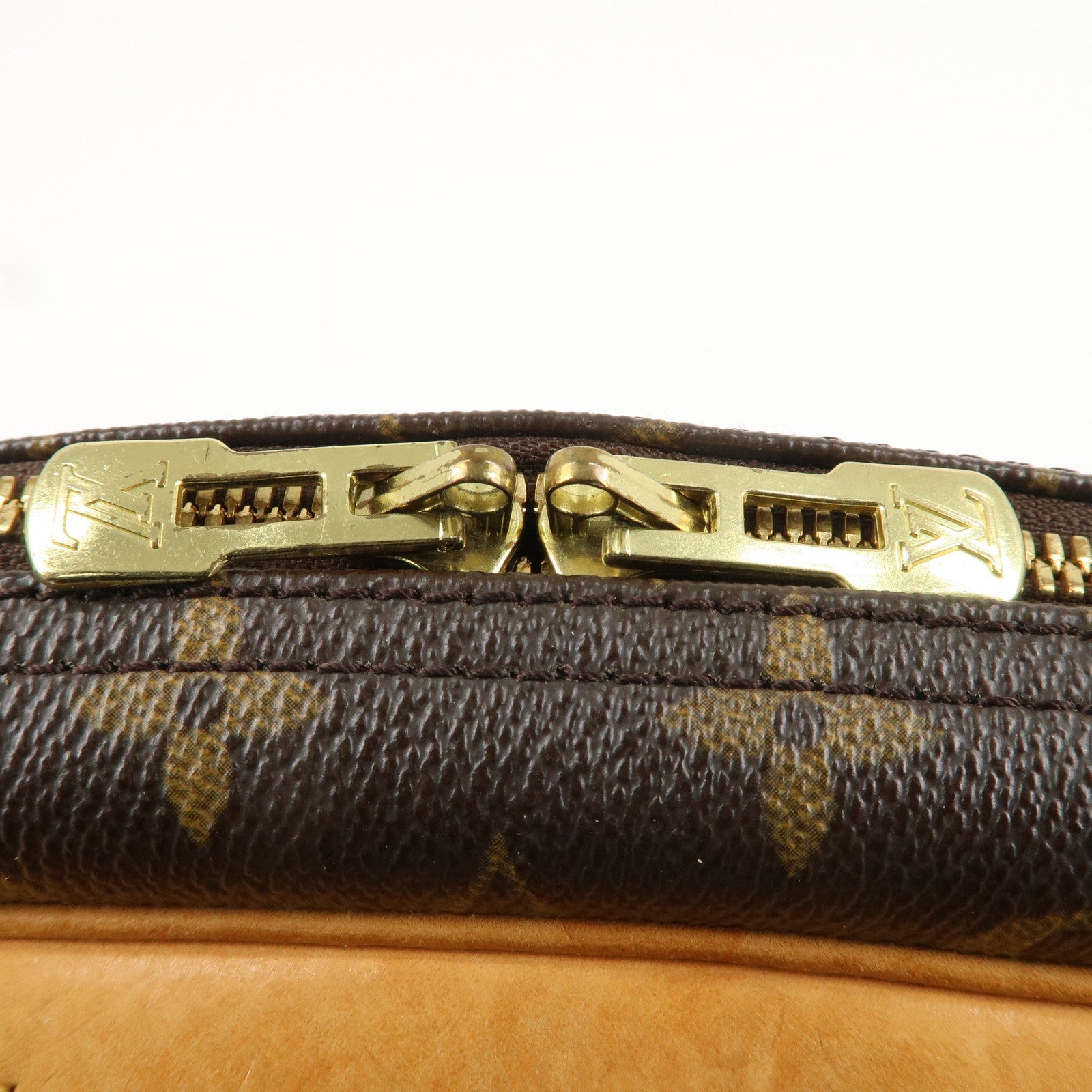 Louis Vuitton Monogram Trouville Hand Bag Brown M42228