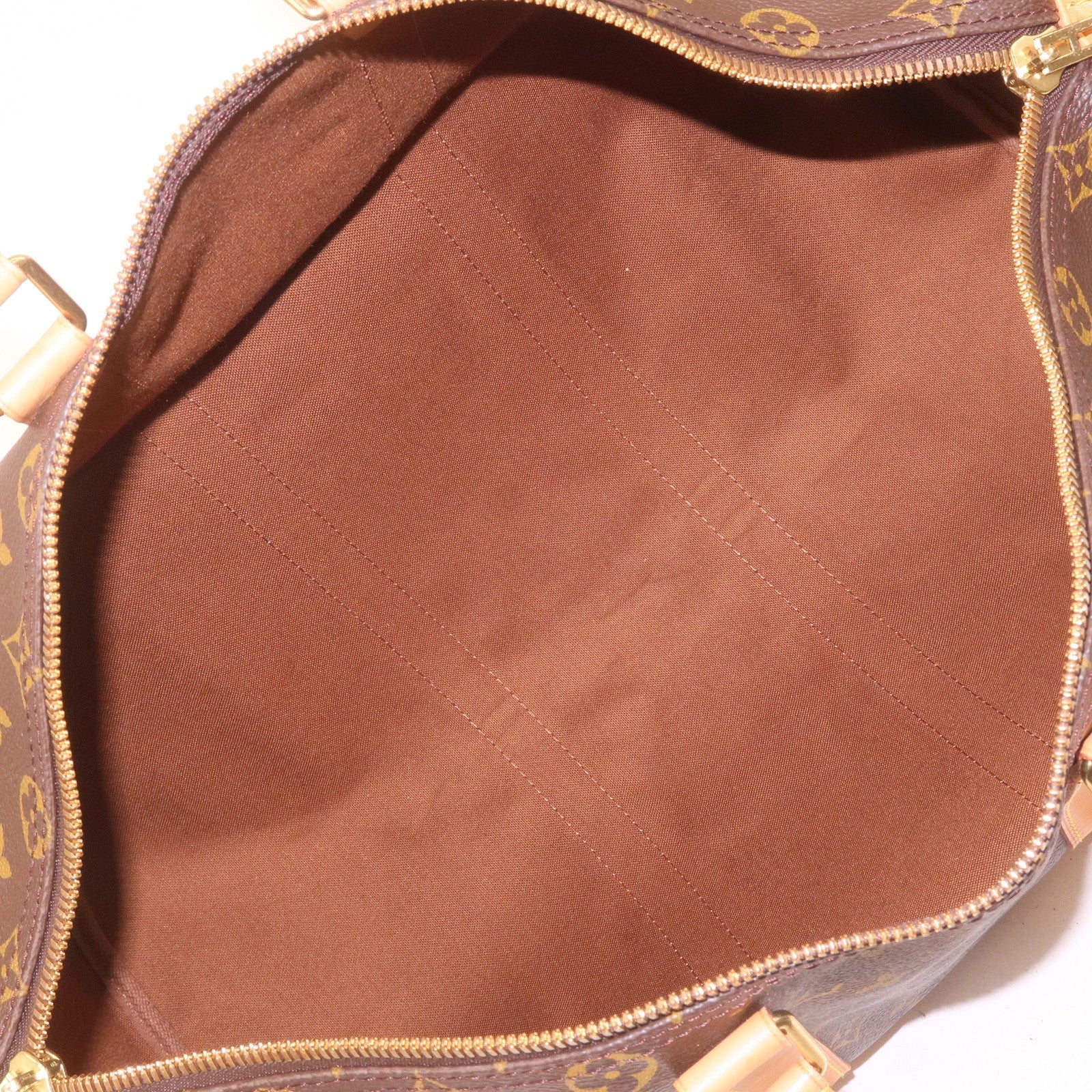 Louis Vuitton Monogram Keep All 45 Boston Bag Brown M41428