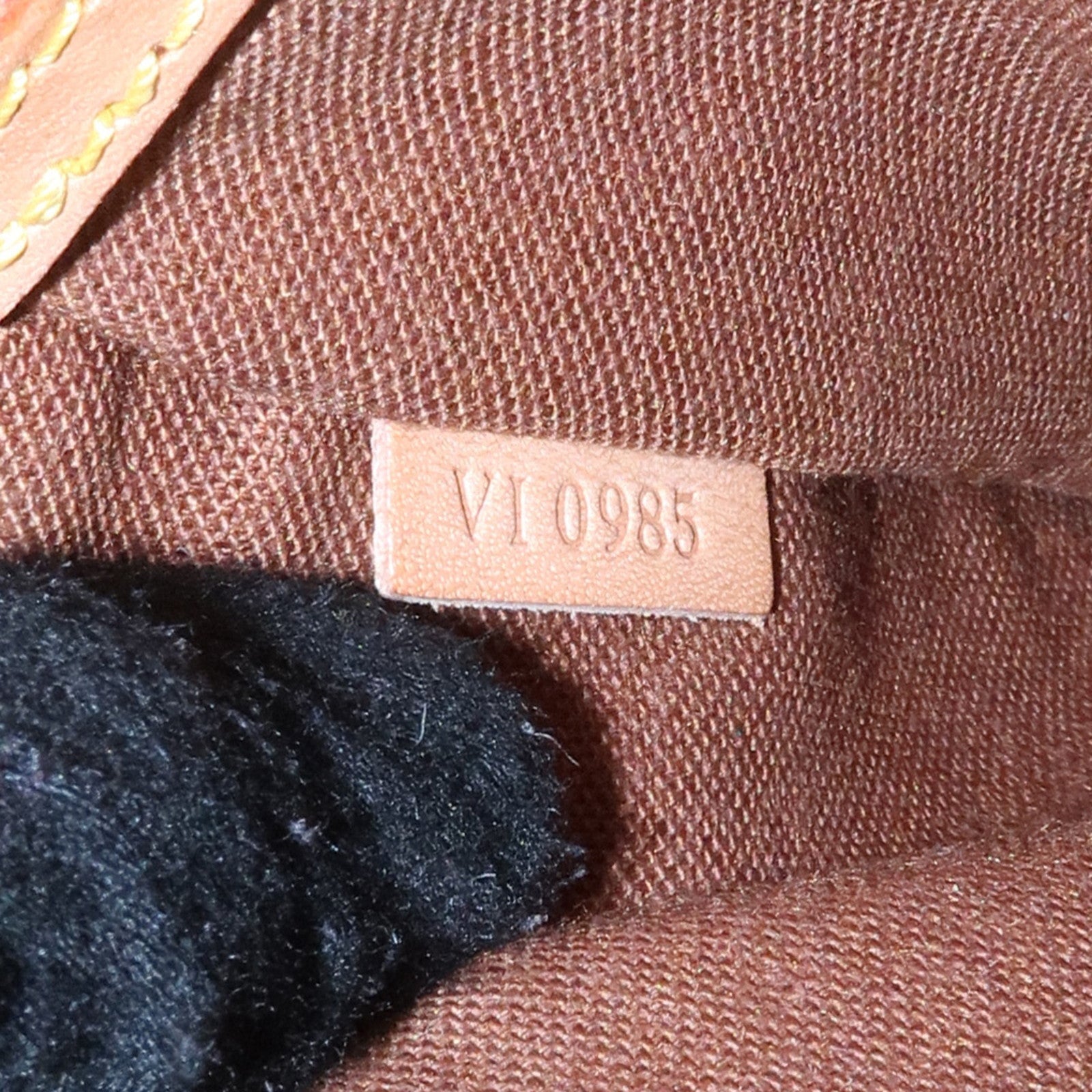 Louis Vuitton Monogram Alma Hand Bag Brown M51130