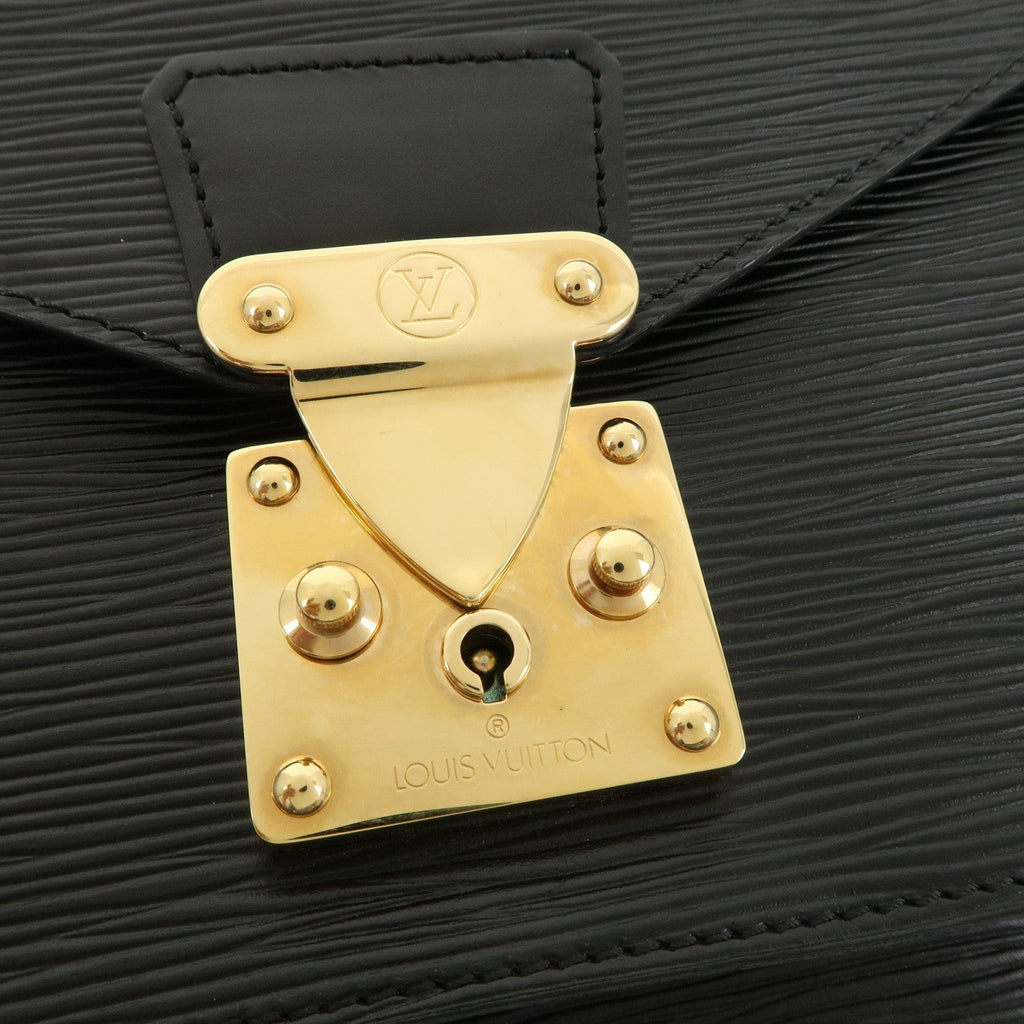 Louis Vuitton Epi Monceau Hand Bag Black Noir M52792
