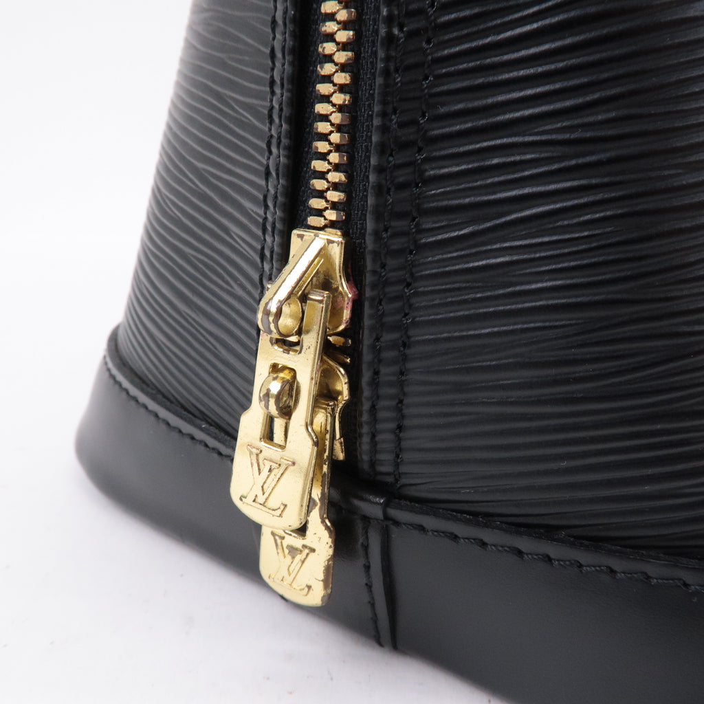 Louis Vuitton Epi Alma Hand Bag Noir Black M52142