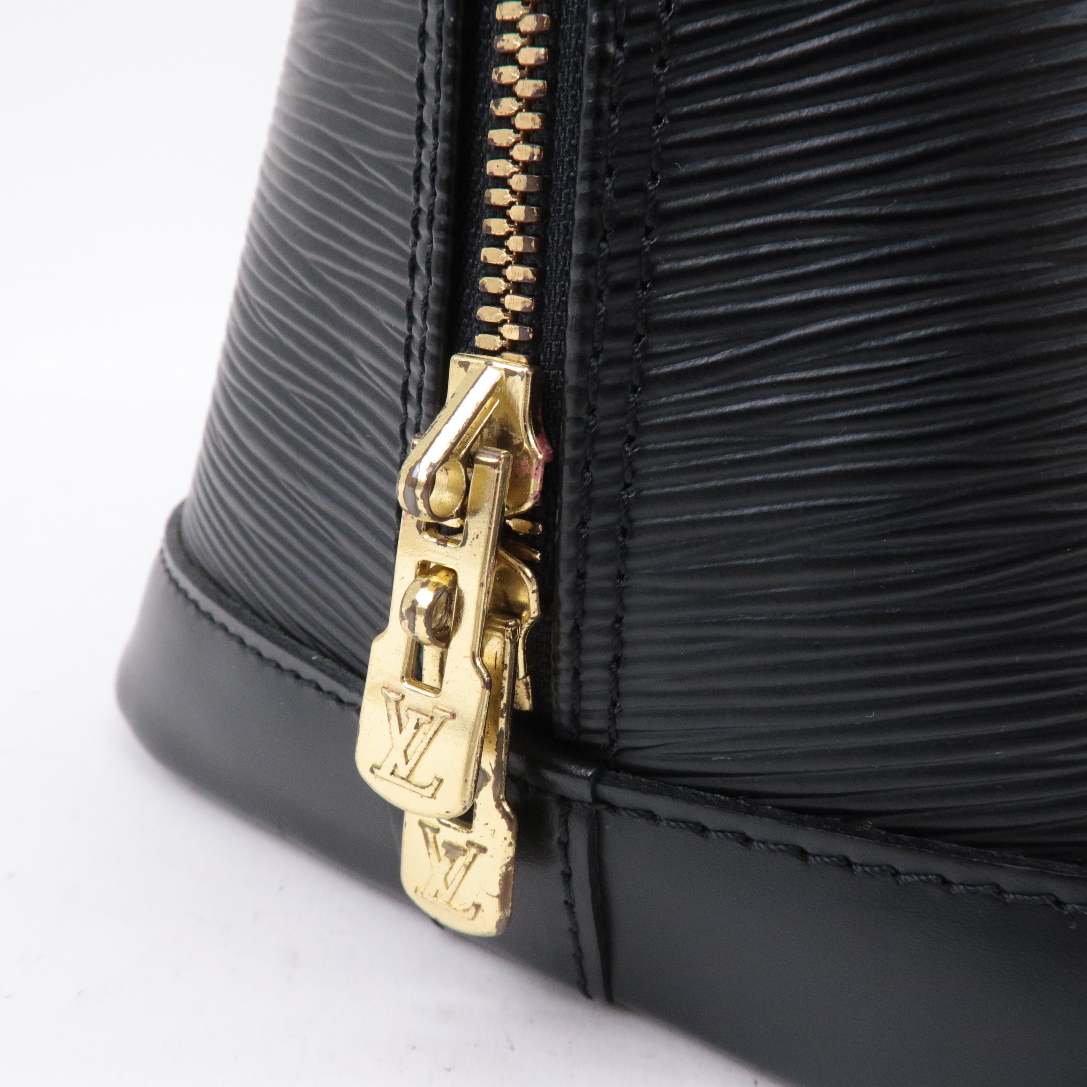 Louis Vuitton Epi Alma Hand Bag Noir Black M52142