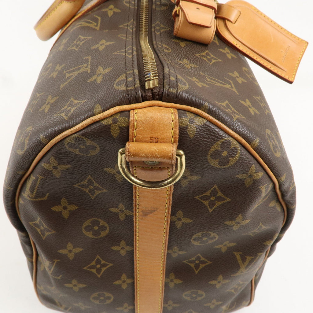 Louis Vuitton Monogram Keep All Bandouliere 50 Boston Bag M41416