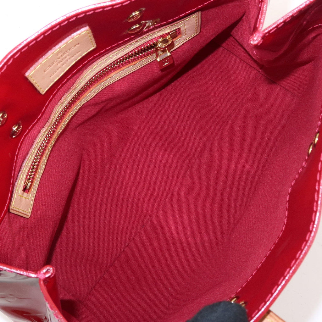 Louis Vuitton Monogram Vernis Lead PM Hand Bag Red M91990