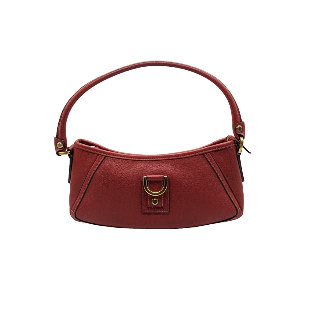 Gucci Red Leather Abbey D-Ring Pochette