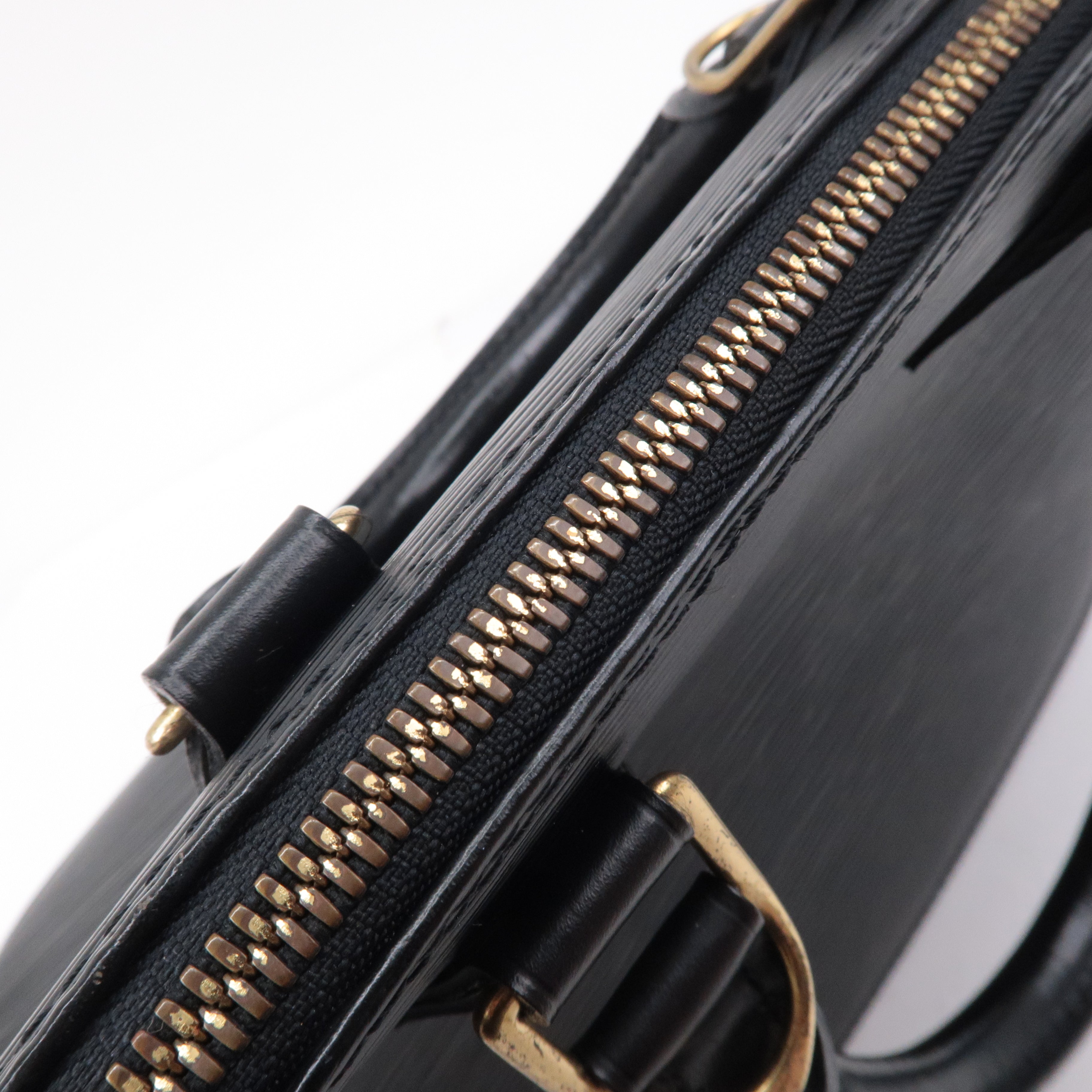 Louis Vuitton Epi Alma Hand Bag Noir Black M52142