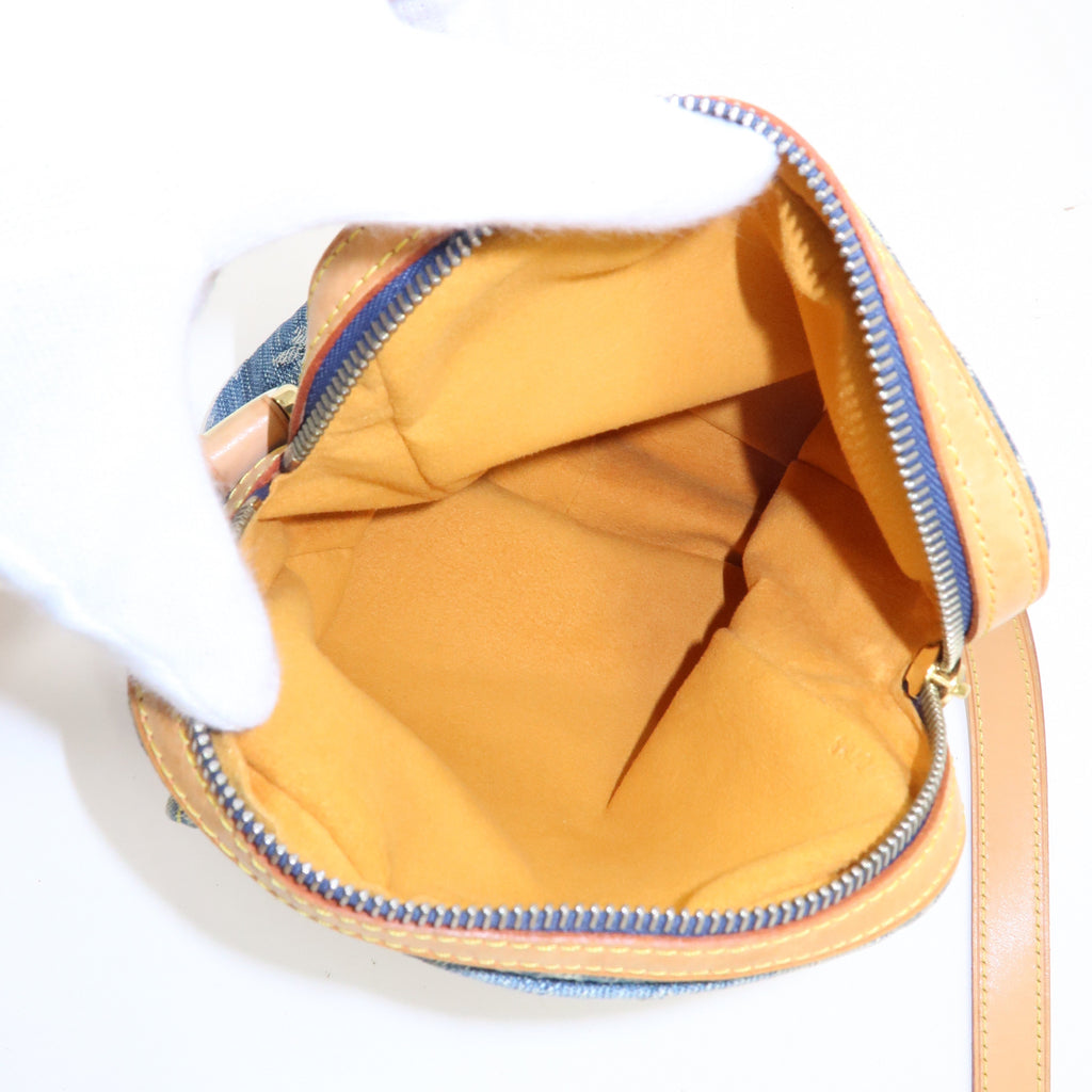 Louis Vuitton Monogram Denim Camera Bag Shoulder Bag Blue