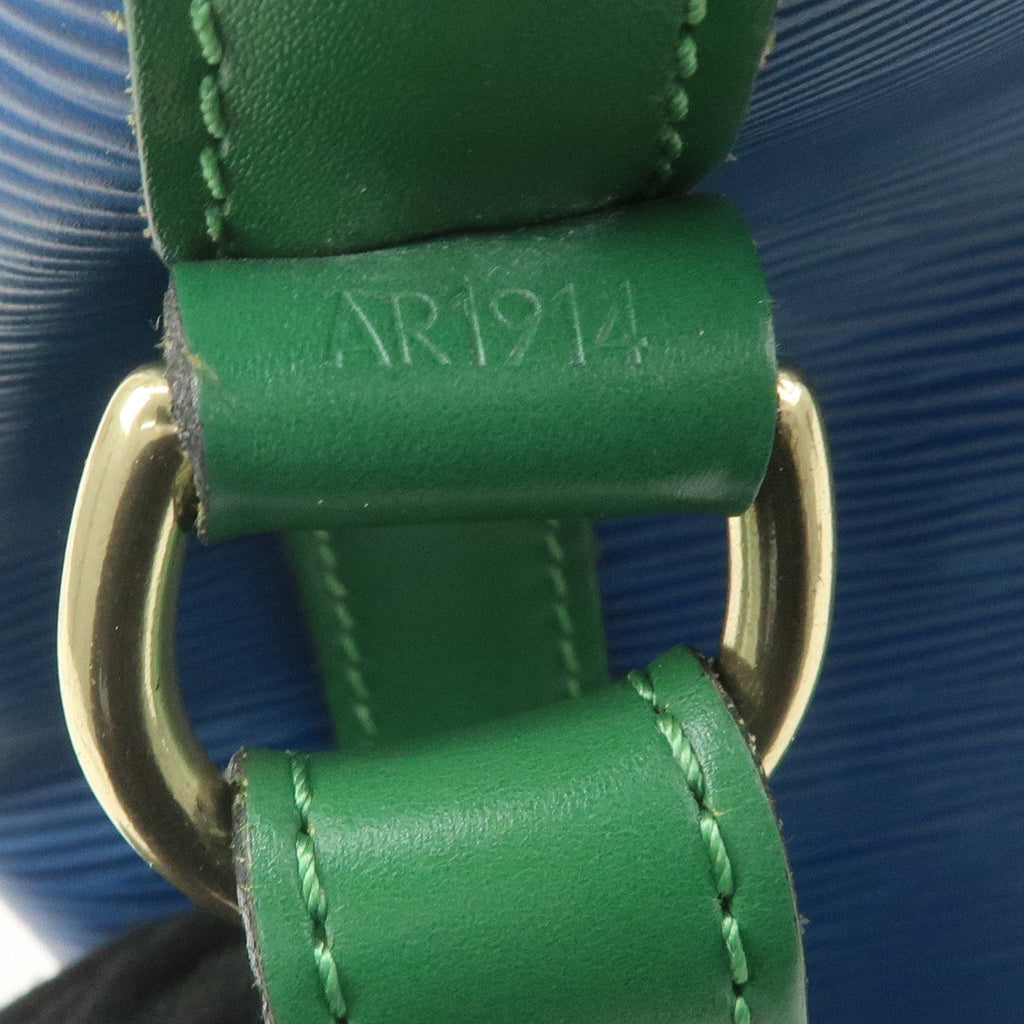 Louis Vuitton Epi Bi-Color Noe Shoulder Bag Blue Green M44044
