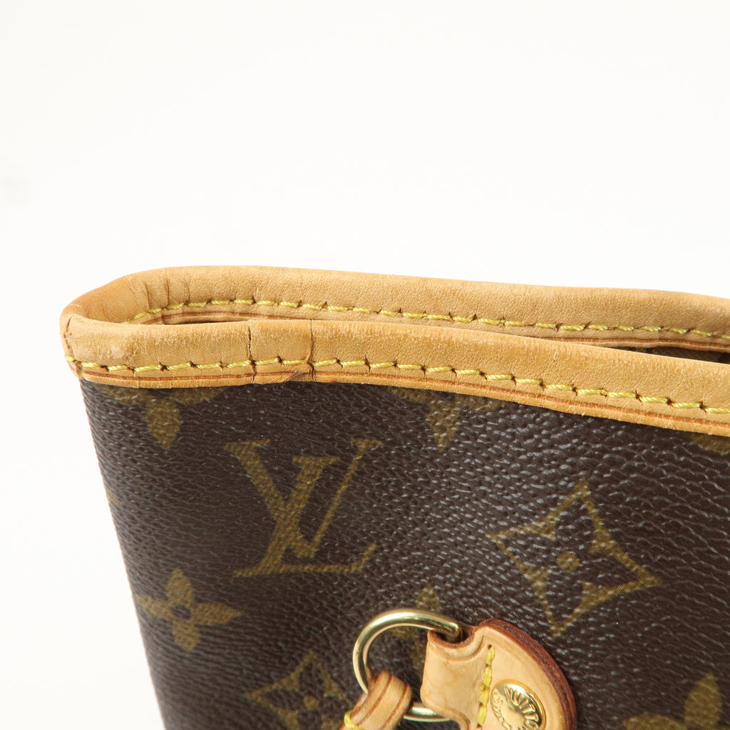 Louis Vuitton Monogram Neverfull MM Tote Bag Brown M40156