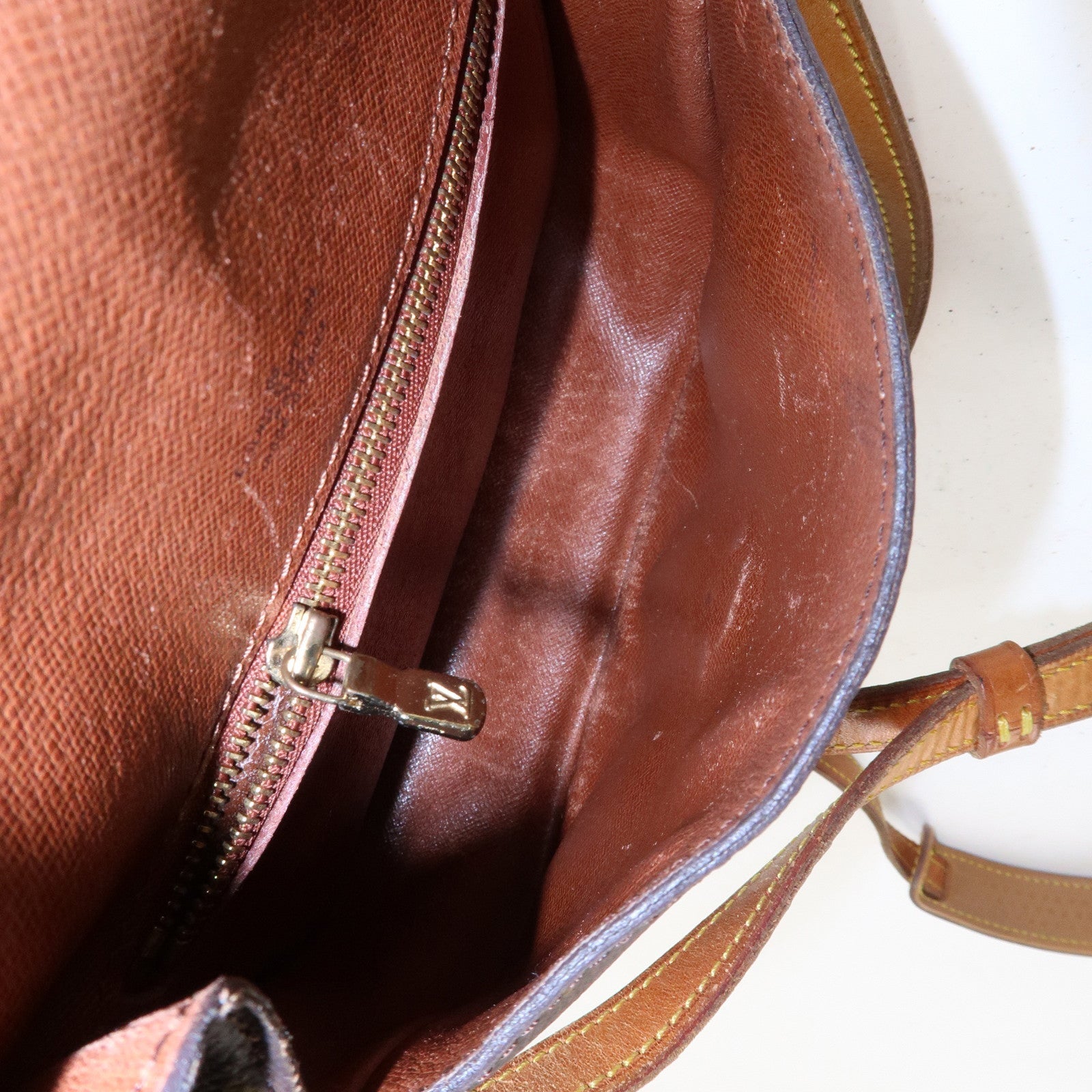 Louis Vuitton Monogram Saint Cloud MM Shoulder Bag Brown M51243