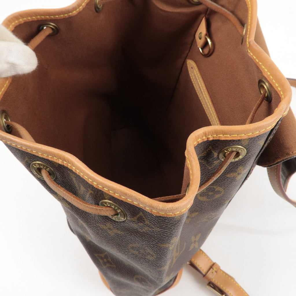 Louis Vuitton Monogram Montsouris MM Back Pack Bag Brown M51136