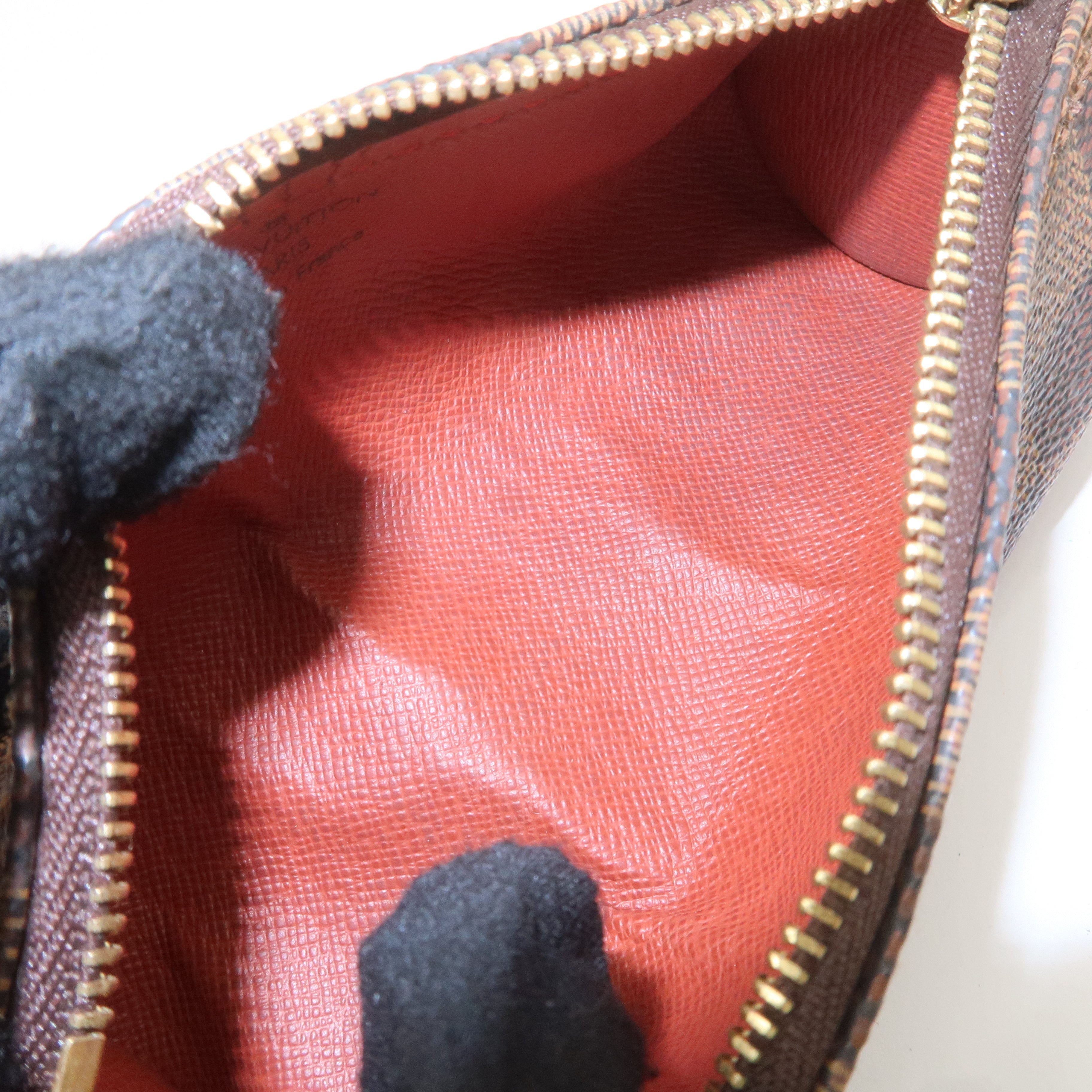 Louis Vuitton Damier Mini Pouch for Papillon Bag Brown