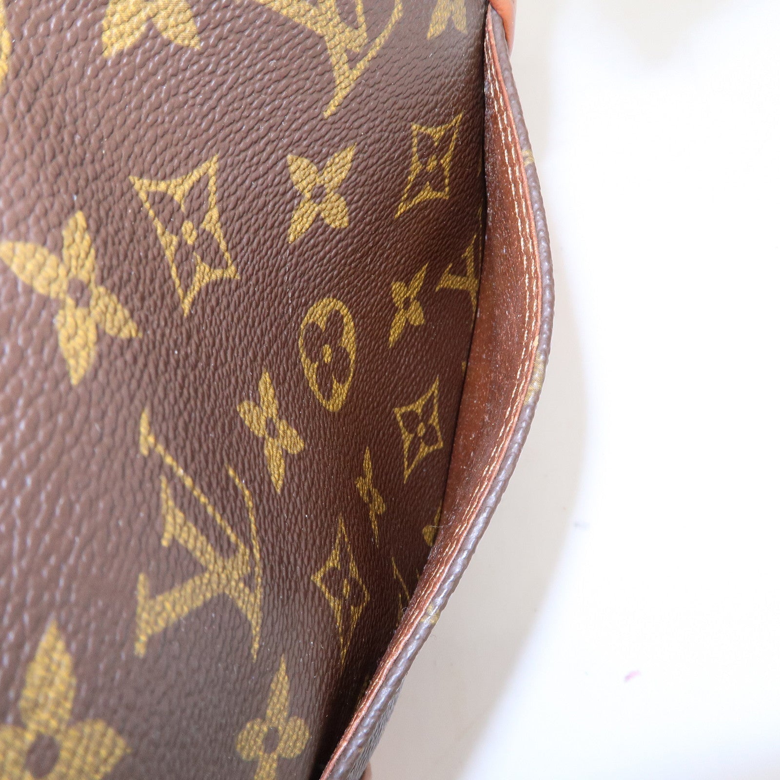 Louis Vuitton Monogram Weekend PM Hand Bag Brown M42425