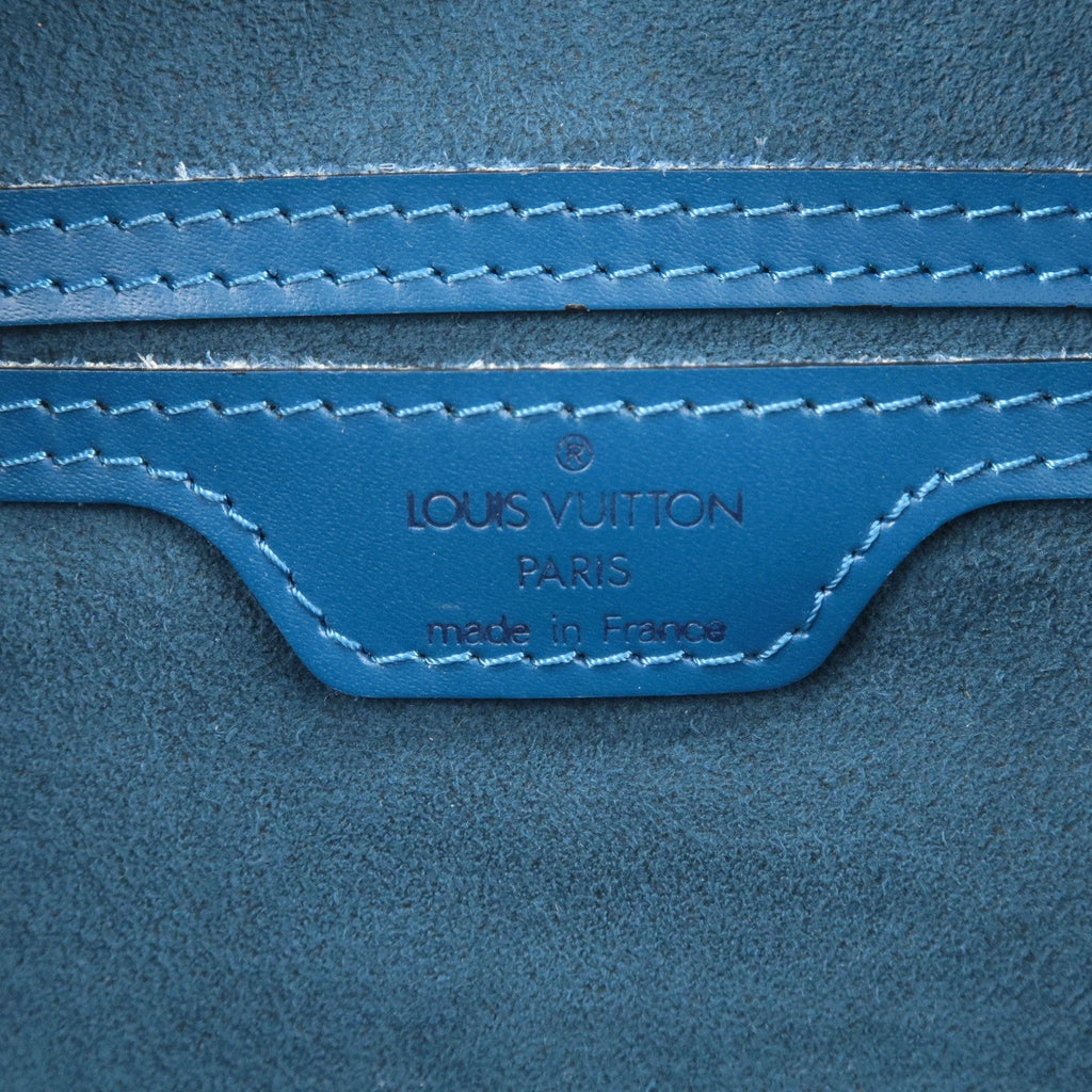 Louis Vuitton Epi Soufflot Shoulder Bag Hand Bag Blue M52222