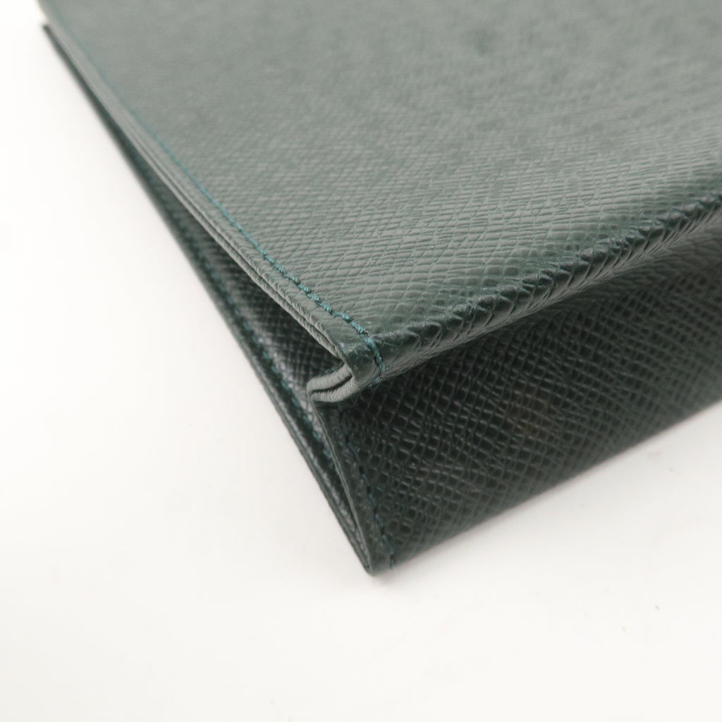 Louis Vuitton Epi Taiga Set of 2 Cluch Bag Green Black M52522