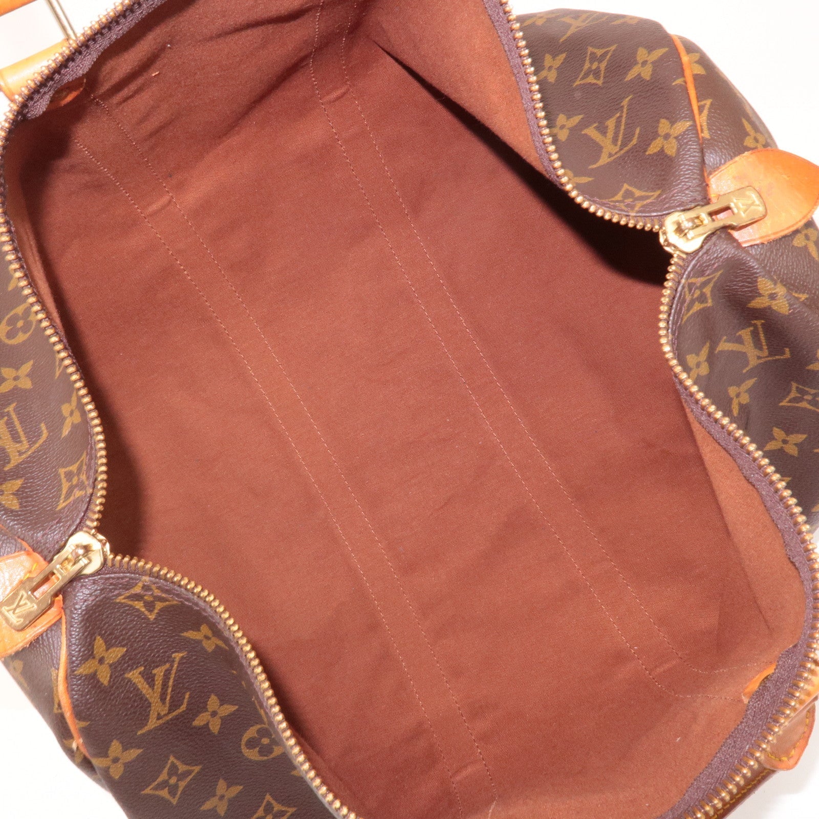 Louis Vuitton Monogram Keep All 45 Boston Bag Brown M41428