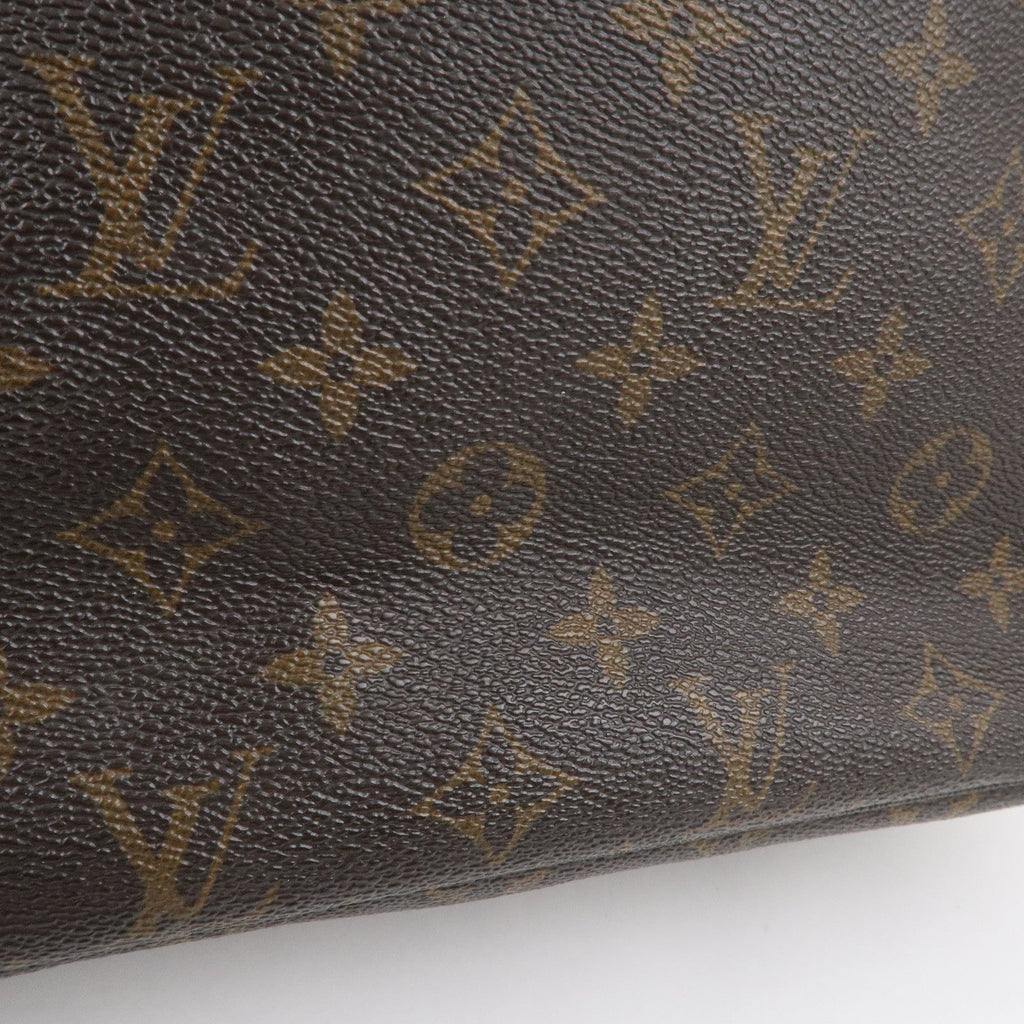 Louis Vuitton Monogram Neverfull MM Tote Bag Brown M40156
