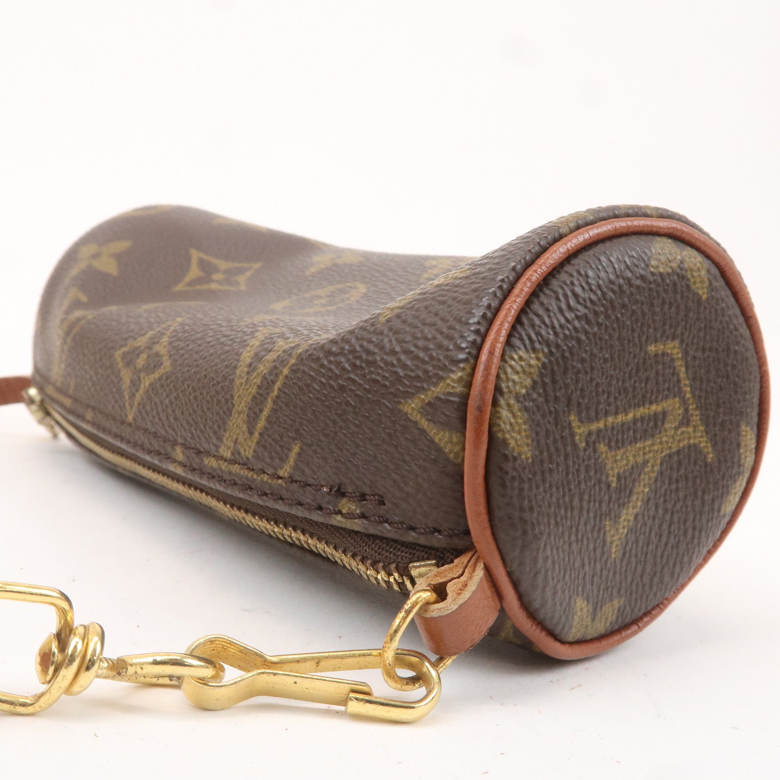 Louis Vuitton Set of 2 Monogram Pouch for Papillon Bag Brown
