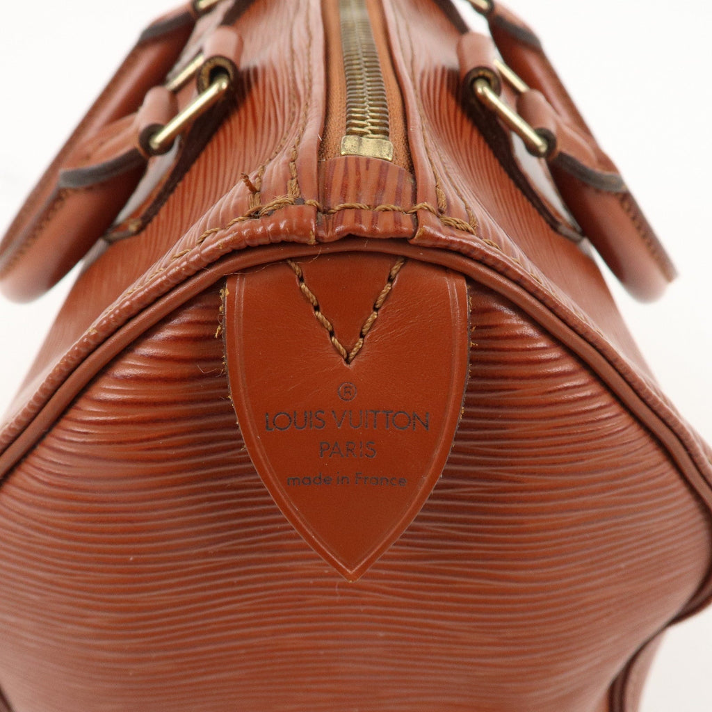 AuthenticLouis Vuitton Epi Speedy 25 Hand Boston Bag Kenya Brown M43013