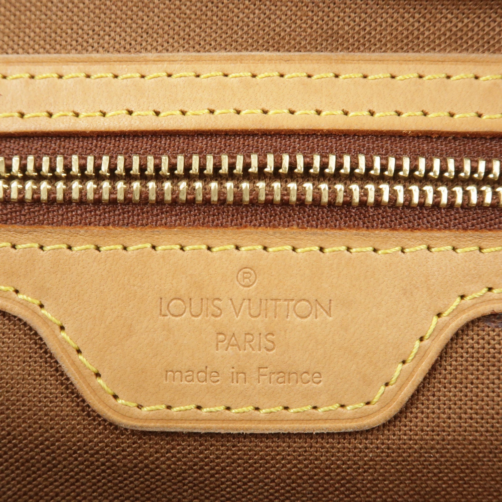 Louis Vuitton Monogram Cabas Piano Tote Bag Brown M51148